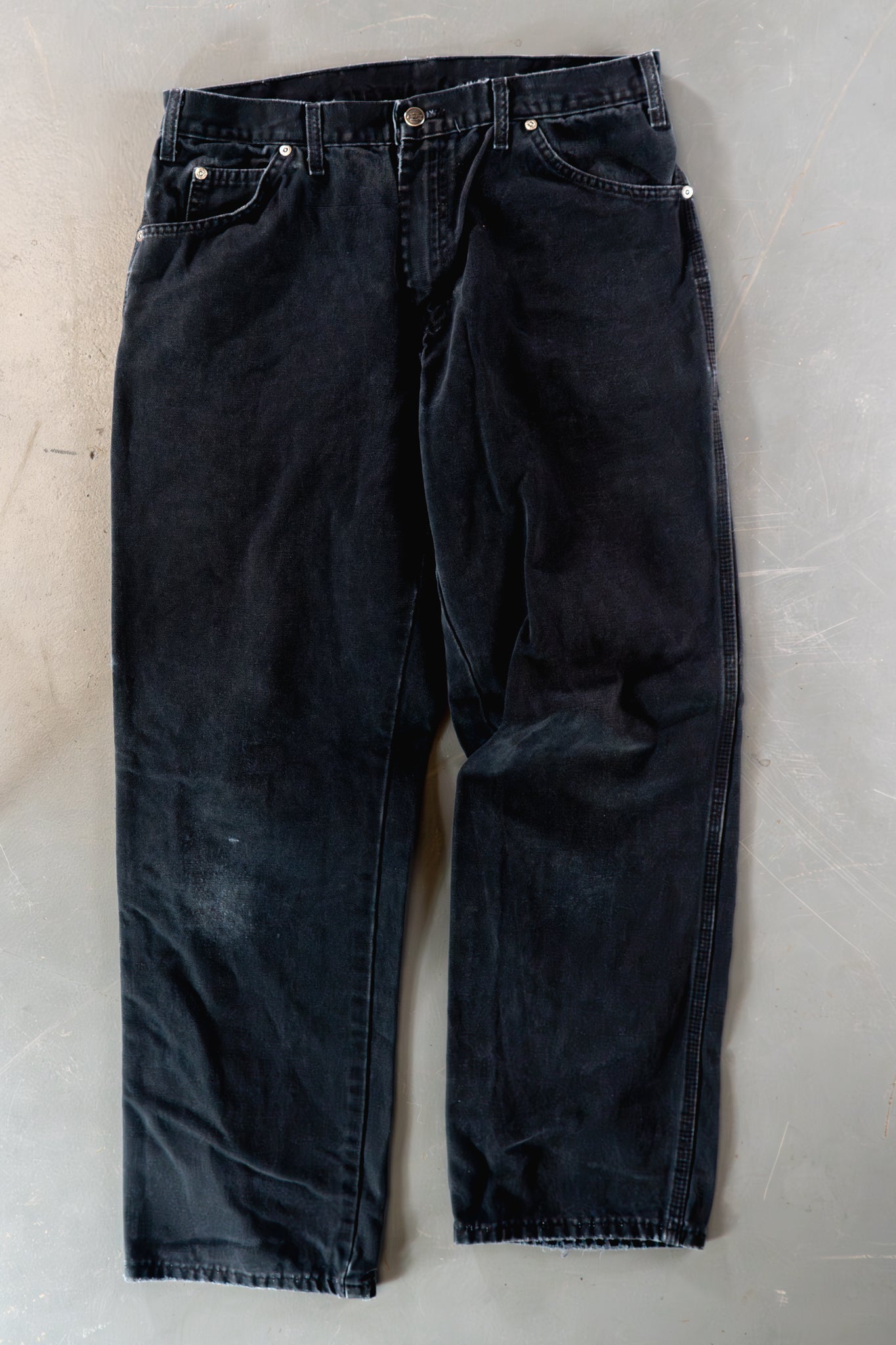 Dickies Vintage Carpenter Baggy Trousers W32 L30 | 90s Y2K Black