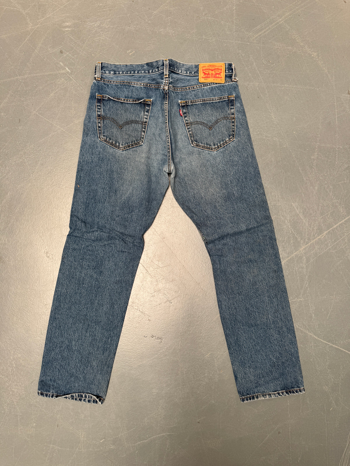 Levis 505 Regular Fit Vintage Jean 90s - W 34 L 30 - C75