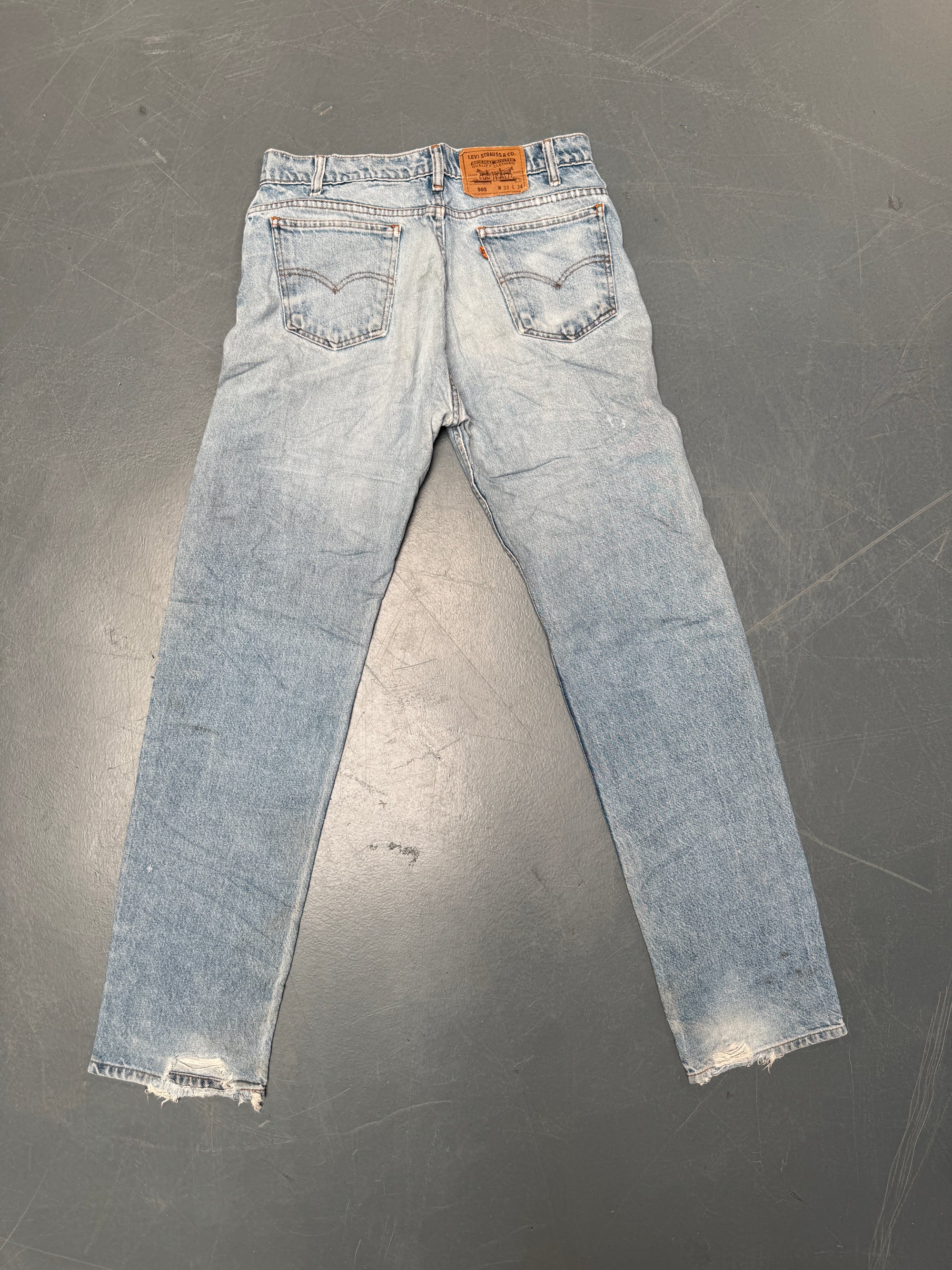 Levis 505 Regular Fit Vintage Jean 90s - W 32 L 34 - C171