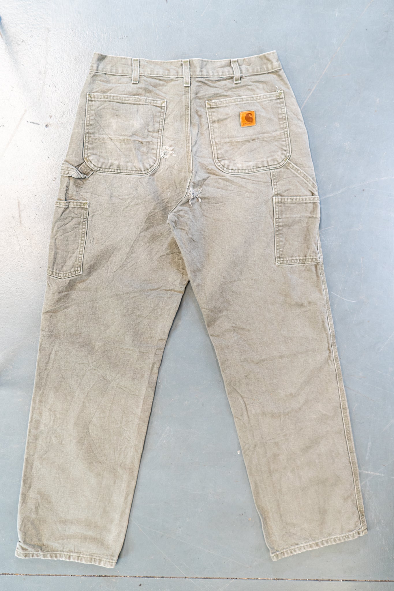 True Vintage Carhartt Carpenter Trousers – Green, w30,L33 Regular (1990s)