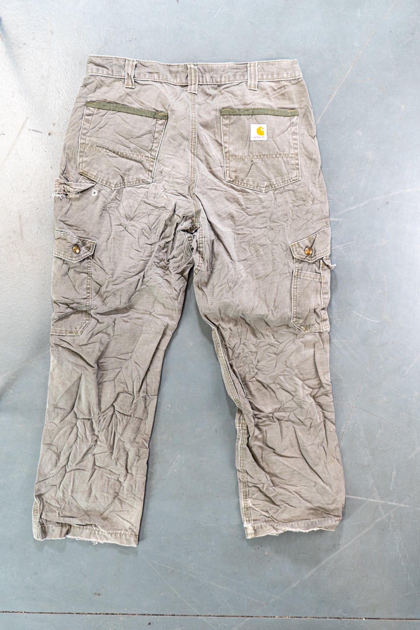 True Vintage Carhartt Carpenter Trousers – Green, w32,L28 Regular (1990s)
