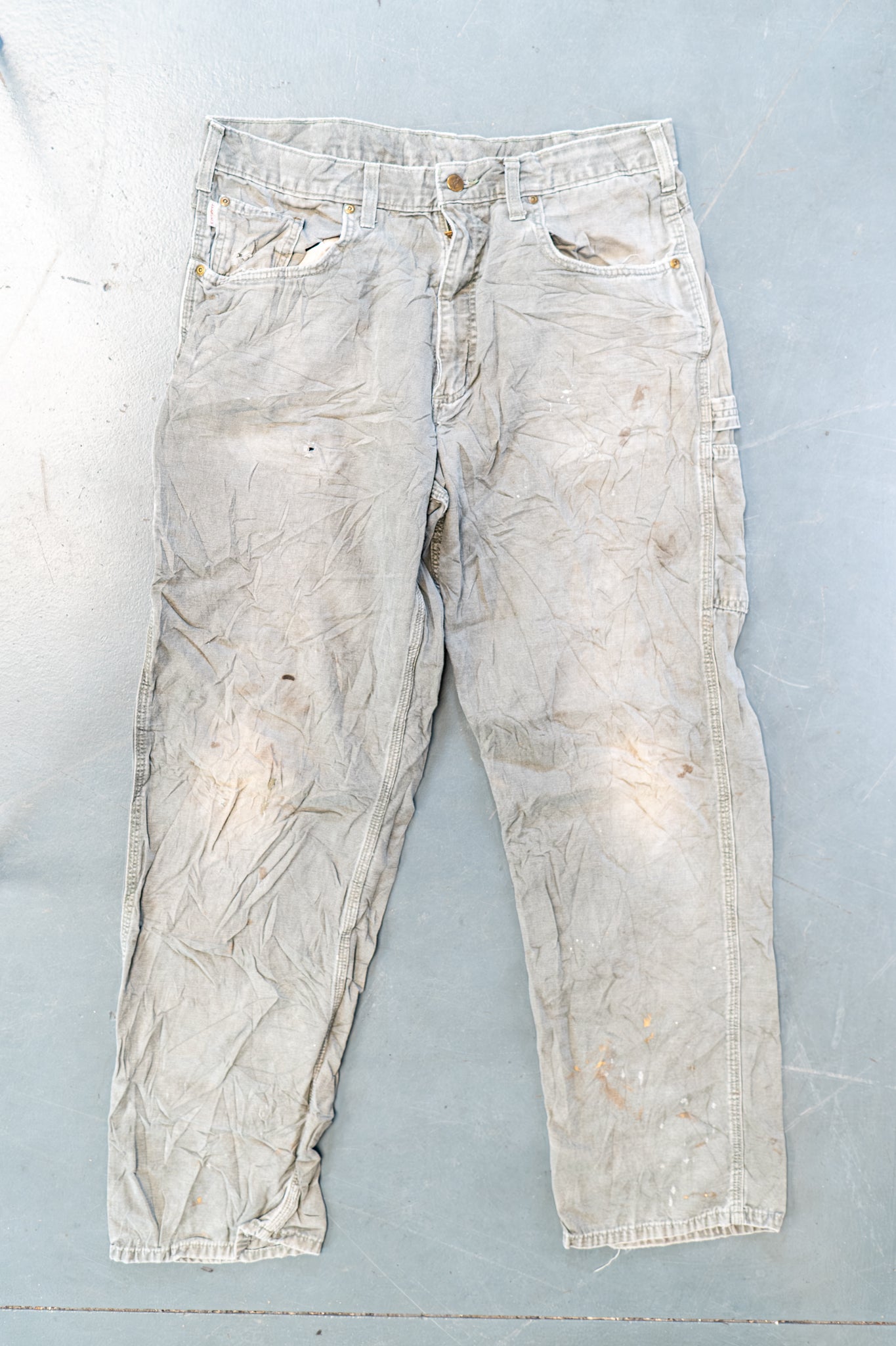True Vintage Carhartt Carpenter Trousers – Green, w34,L32 Regular (1990s)