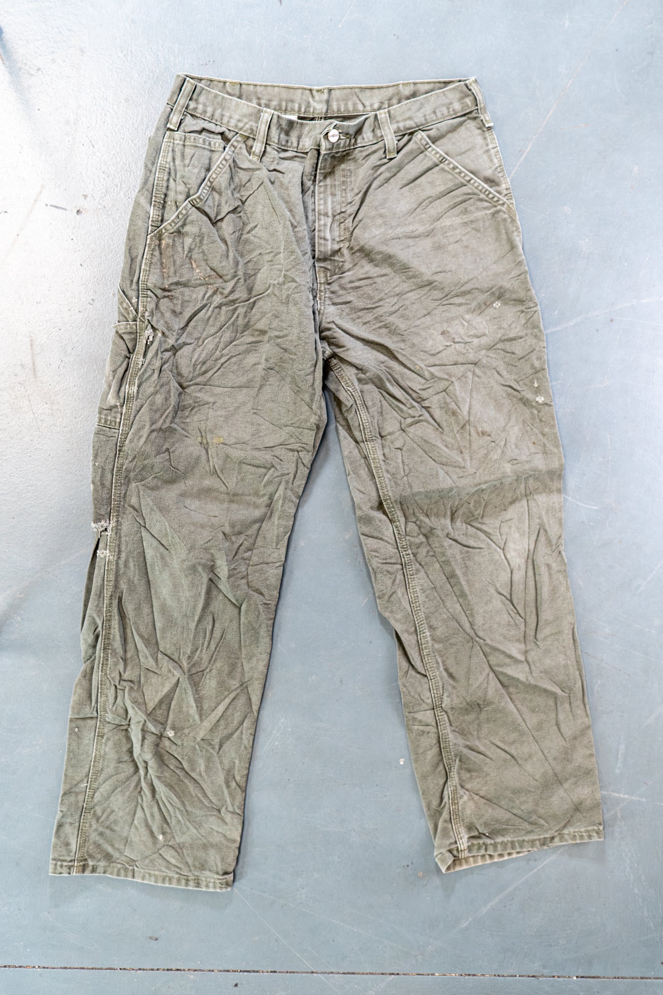True Vintage Carhartt Carpenter Trousers – Green, w30,L30 Regular (1990s)