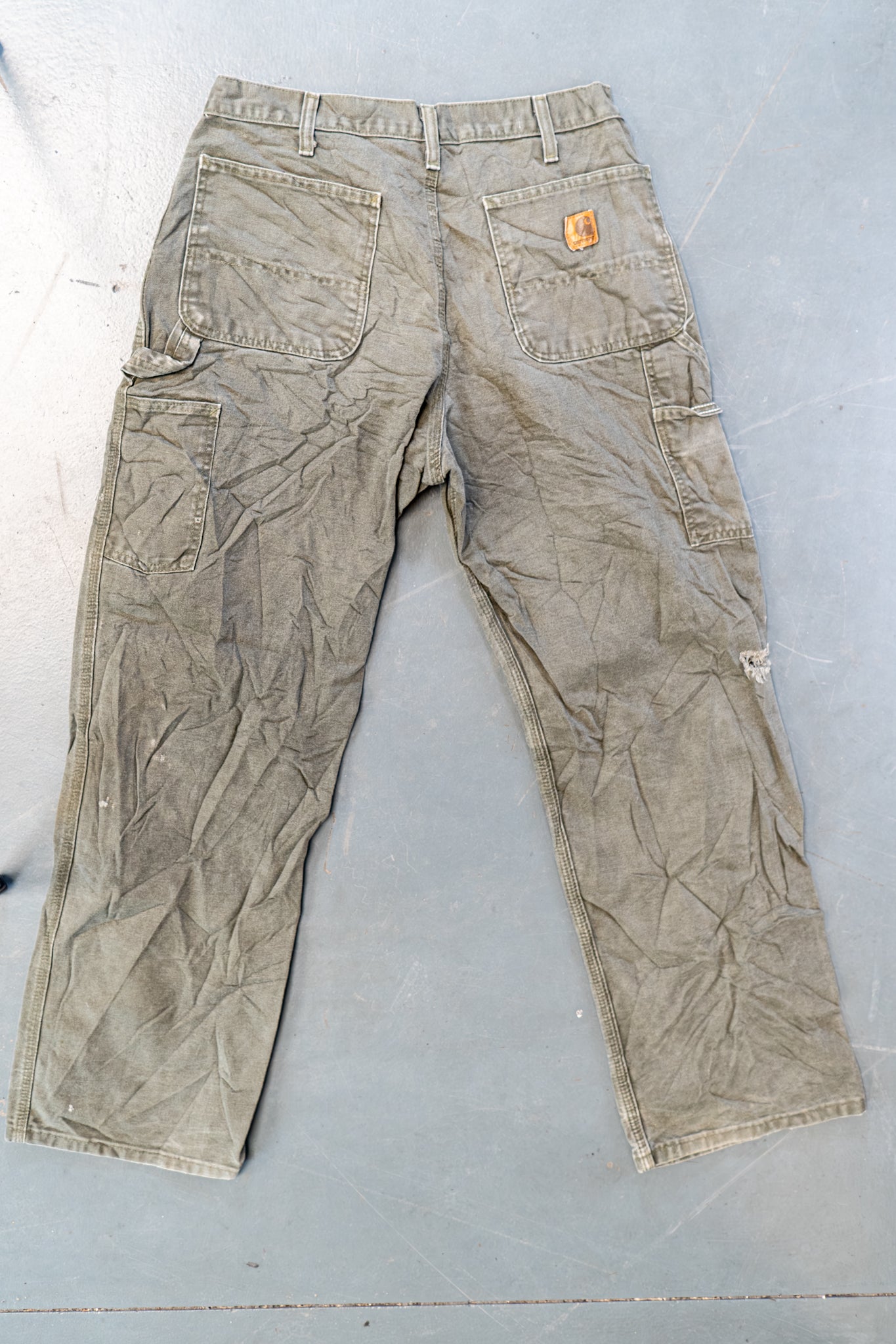 True Vintage Carhartt Carpenter Trousers – Green, w30,L30 Regular (1990s)