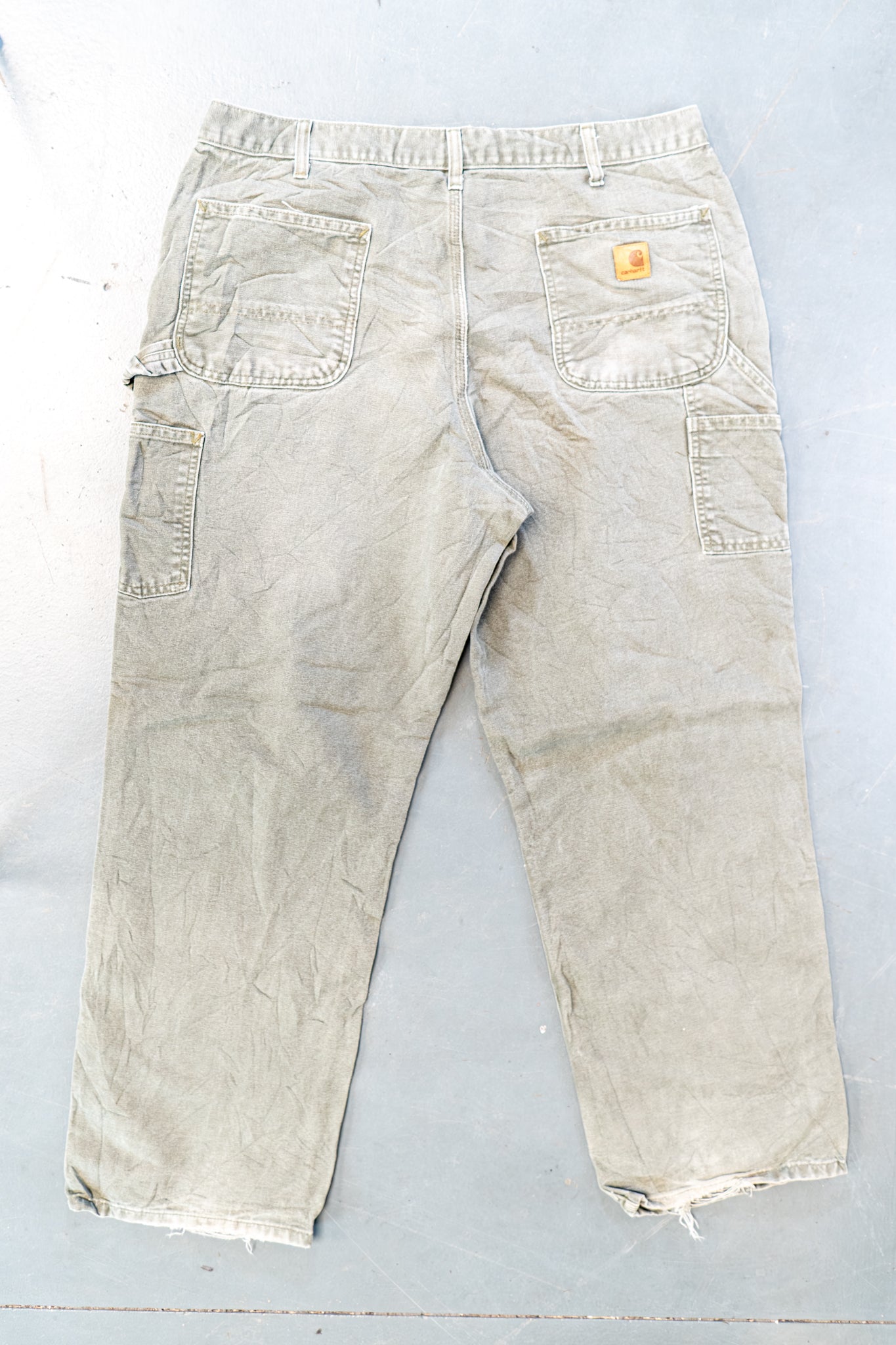 True Vintage Carhartt Carpenter Trousers – Green, w34,L30 Regular (1990s)