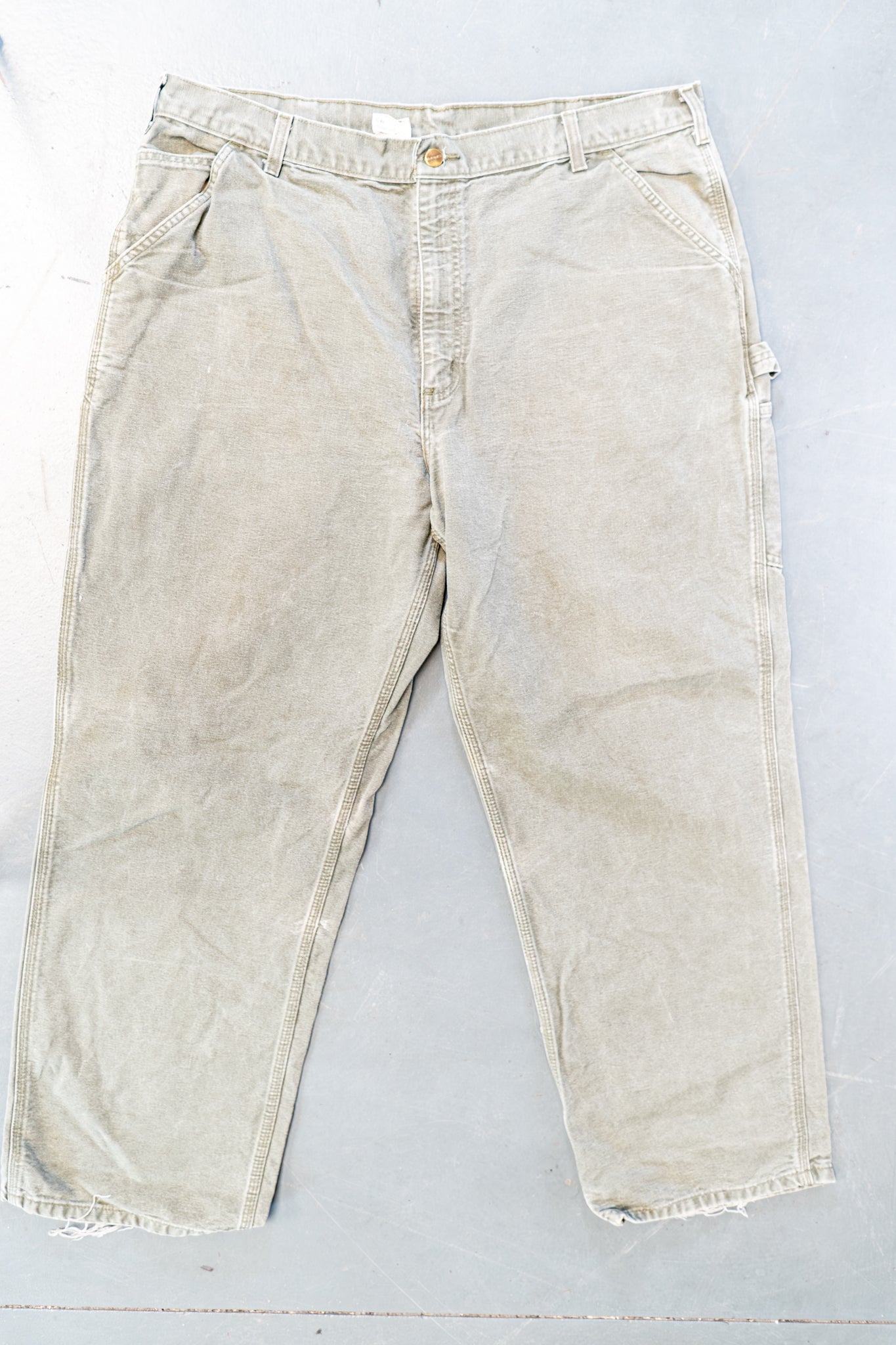 True Vintage Carhartt Carpenter Trousers – Green, w40,L31 Regular (1990s)