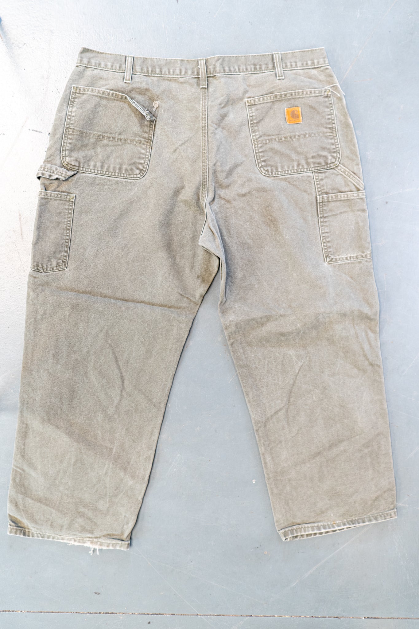 True Vintage Carhartt Carpenter Trousers – Green, w38,L28 Regular (1990s)