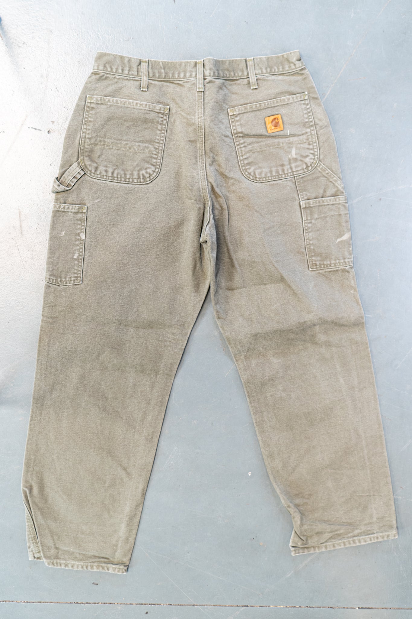 True Vintage Carhartt Carpenter Trousers – Green, w33,L30 Regular (1990s)