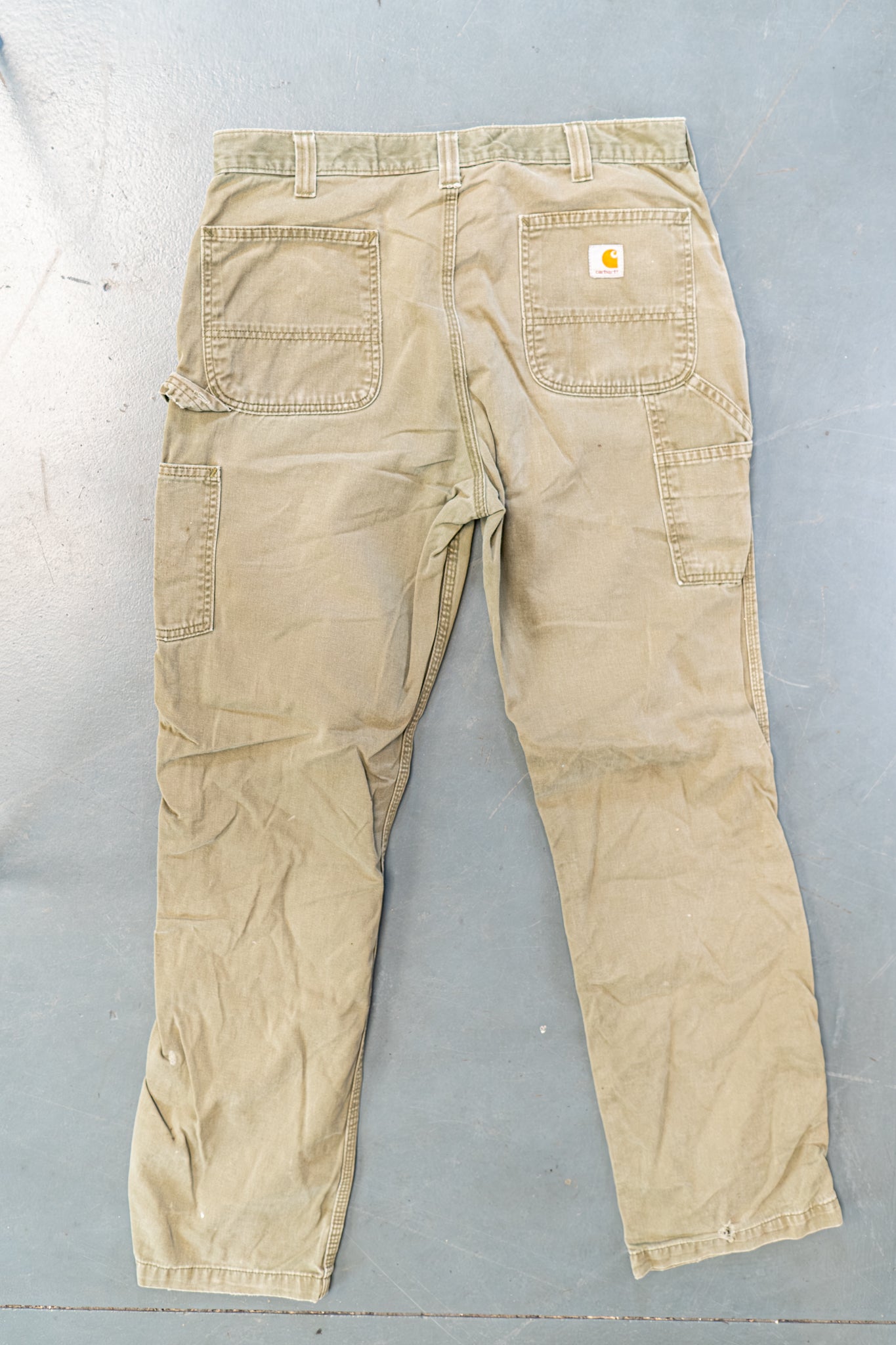 True Vintage Carhartt Carpenter Trousers – Green, w34,L33 Regular (1990s)
