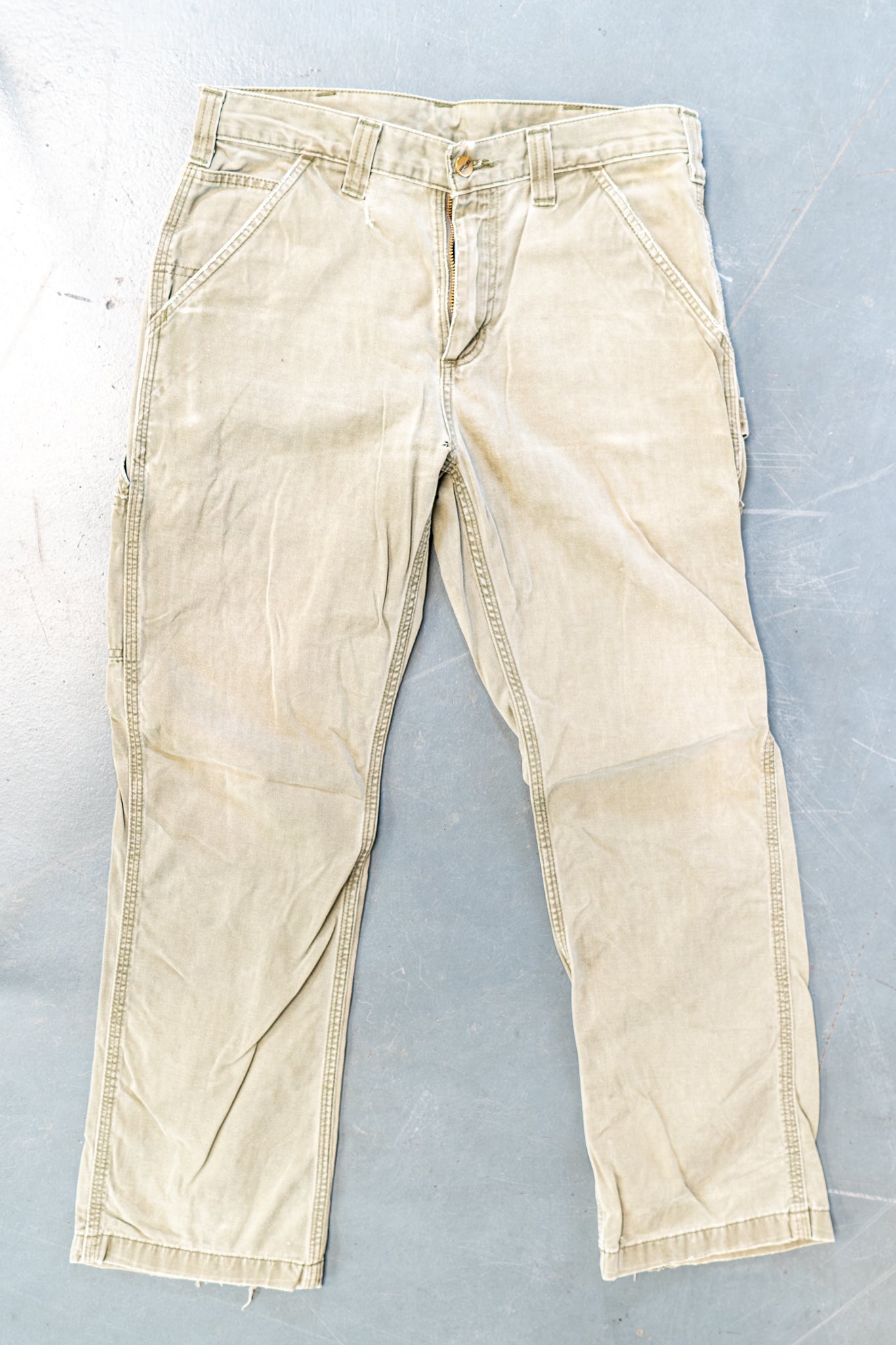 True Vintage Carhartt Carpenter Trousers – Green, w32,L29 Regular (1990s)