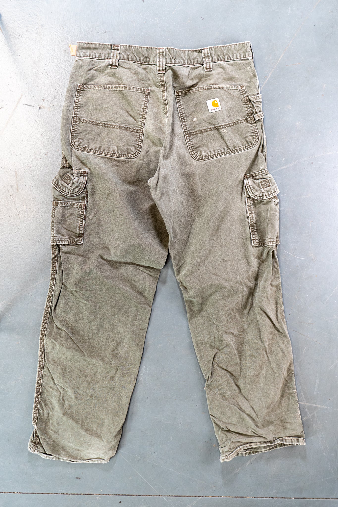True Vintage Carhartt Carpenter Trousers – Green, w34,L31 Regular (1990s)