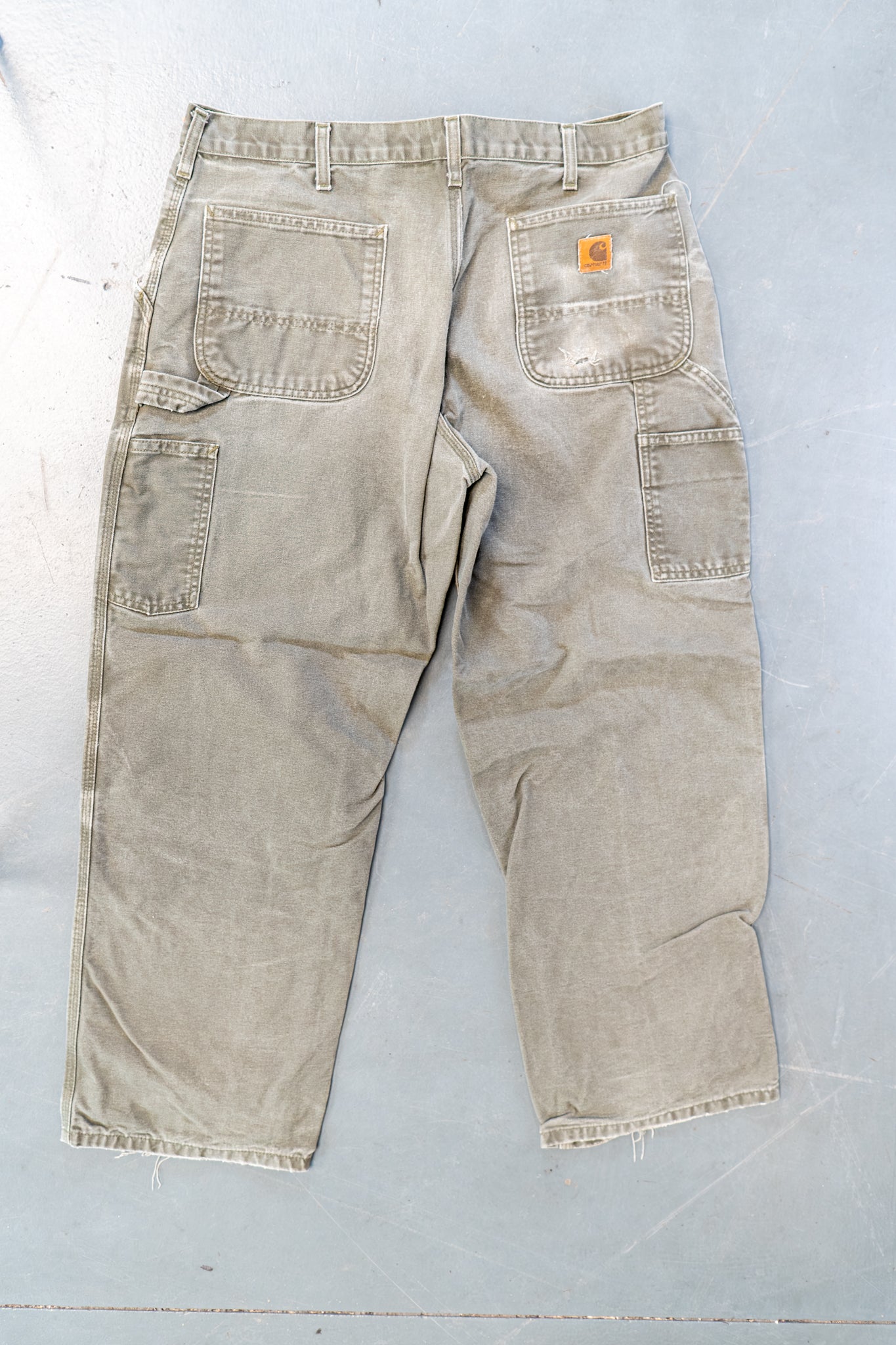 True Vintage Carhartt Carpenter Trousers – Green, w34,L28 Regular (1990s)