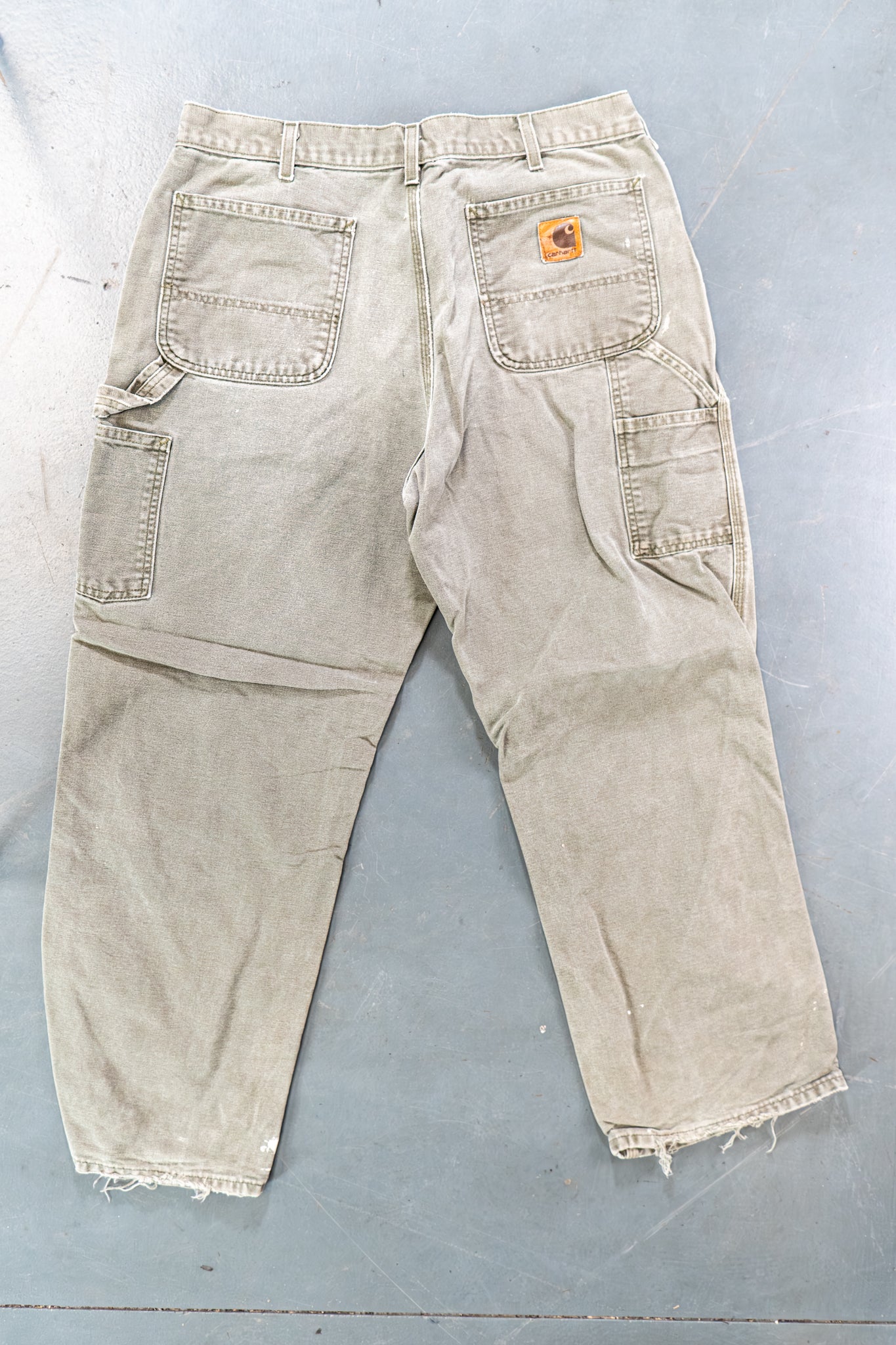 True Vintage Carhartt Carpenter Trousers – Green, w33,L29 Regular (1990s)