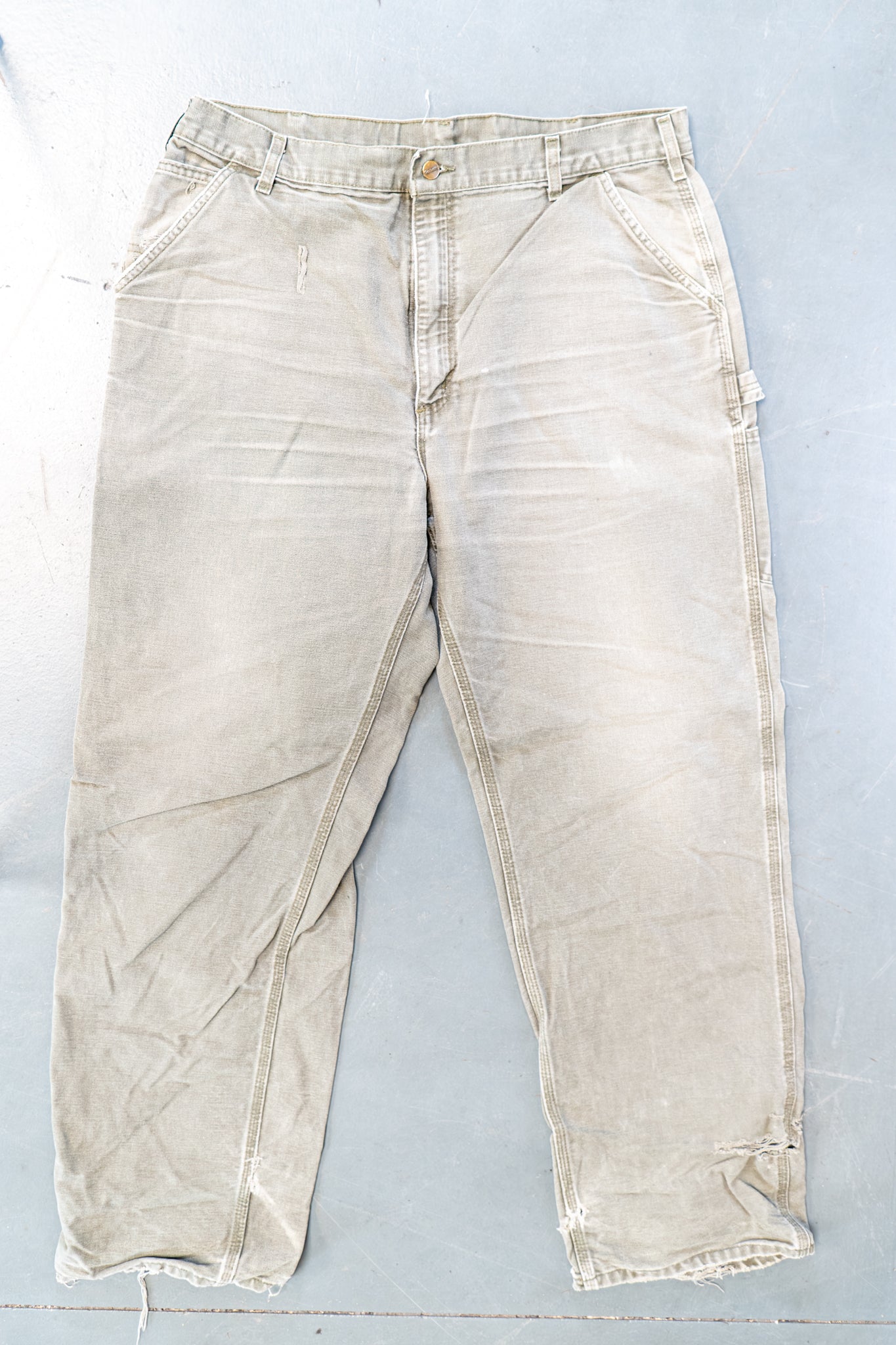 True Vintage Carhartt Carpenter Trousers – Green, w36,L33 Regular (1990s)