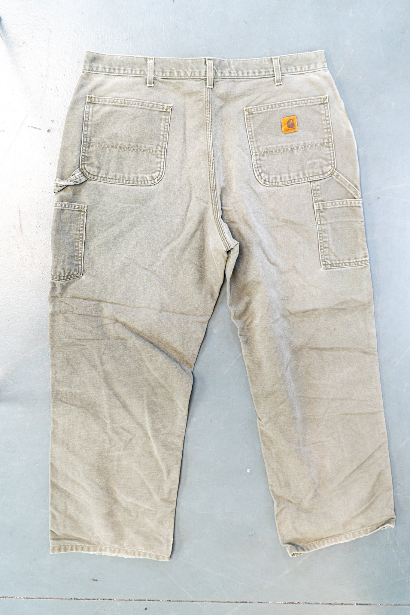 True Vintage Carhartt Carpenter Trousers – Green, w38,L29 Regular (1990s)