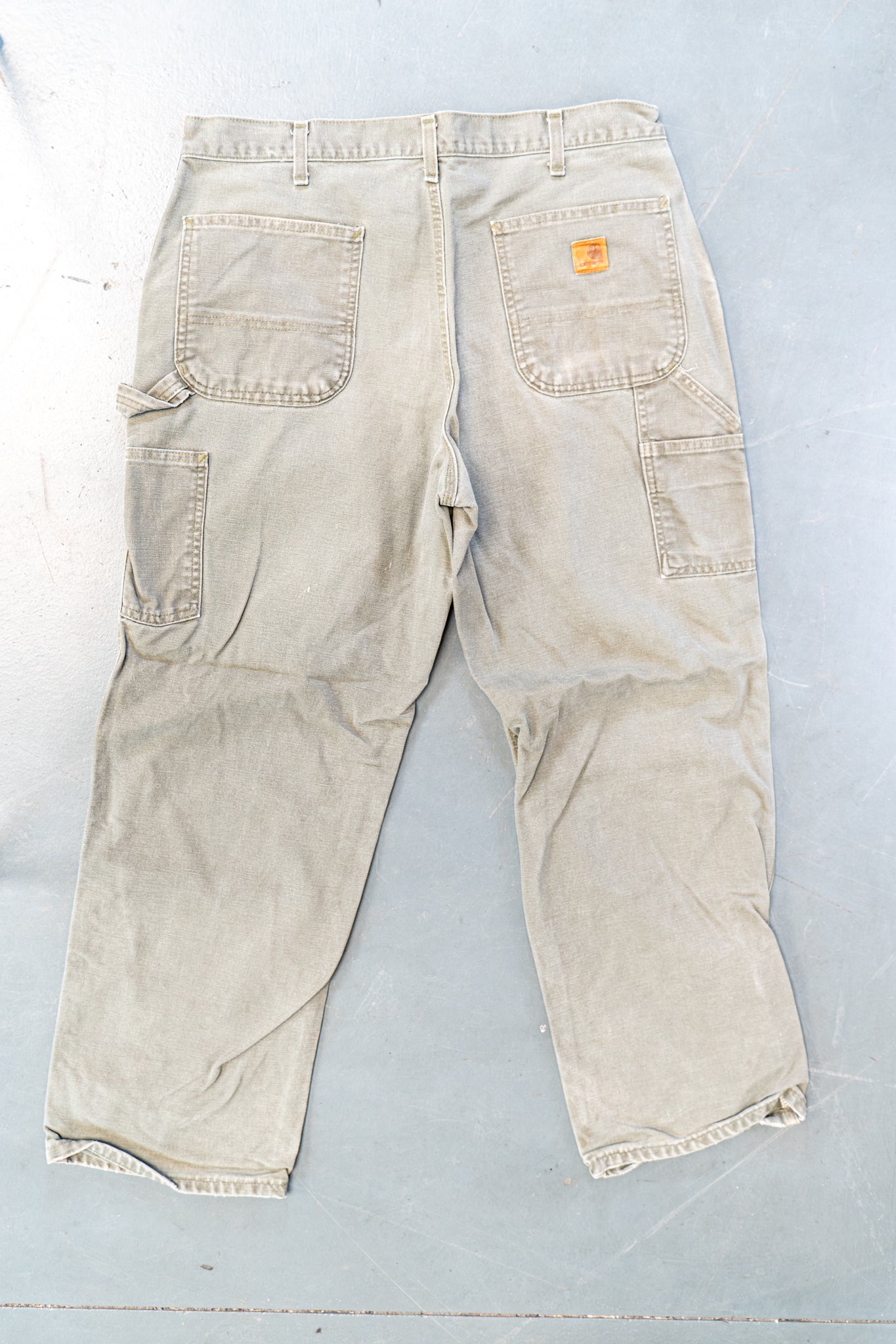 True Vintage Carhartt Carpenter Trousers – Green, w36,L29 Regular (1990s)