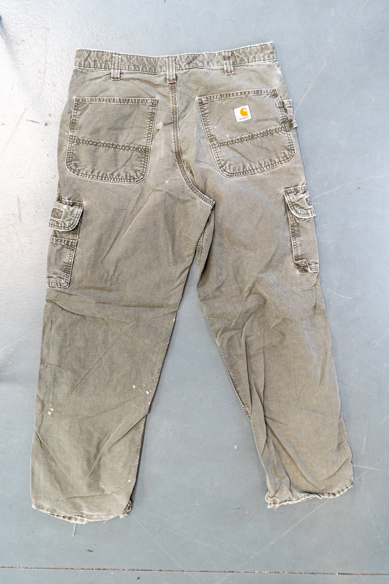 True Vintage Carhartt Carpenter Trousers – Green, w33,L29 Regular (1990s)