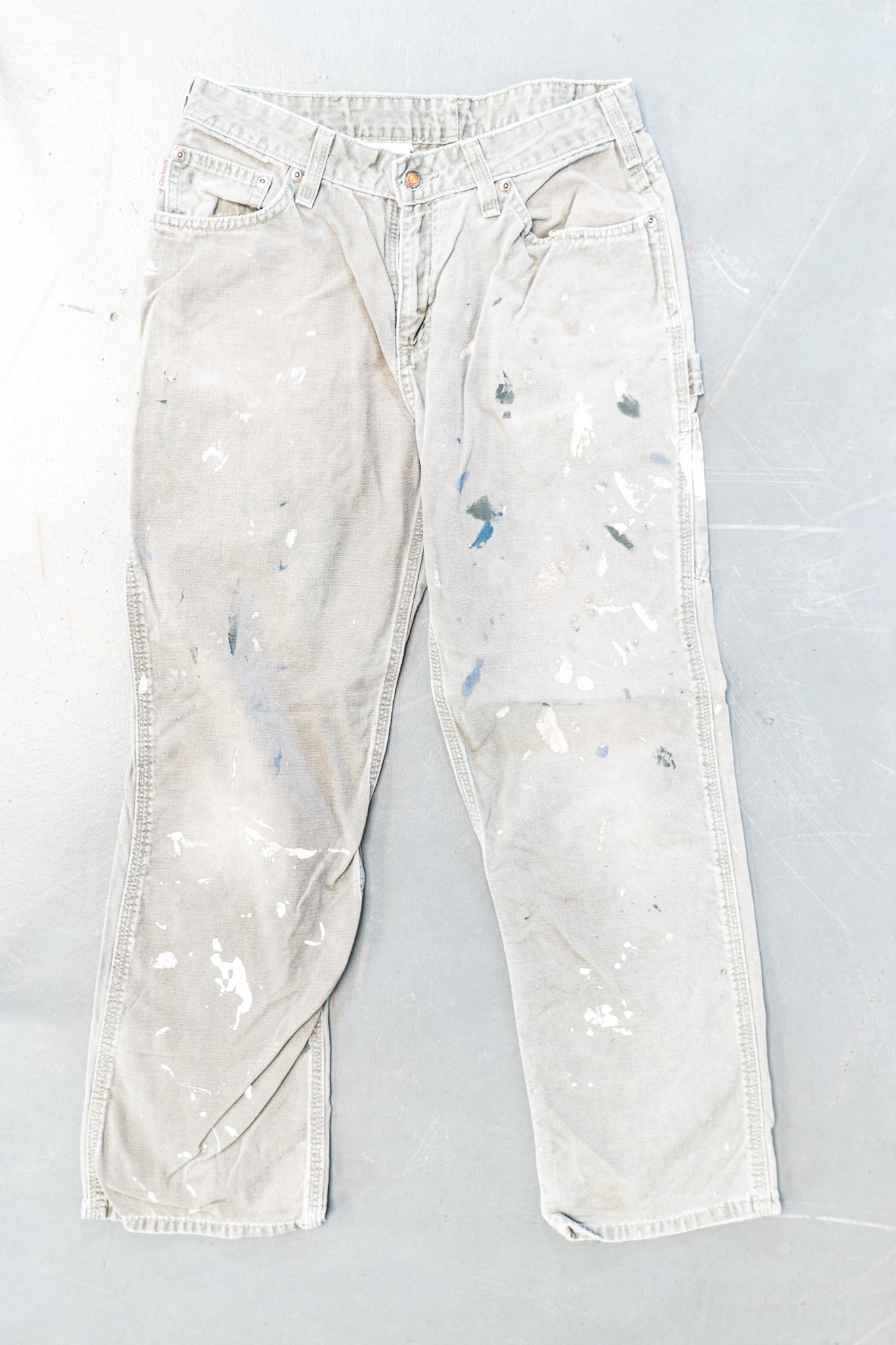 True Vintage Carhartt Carpenter Trousers – Green, w27,L27 Regular (1990s)