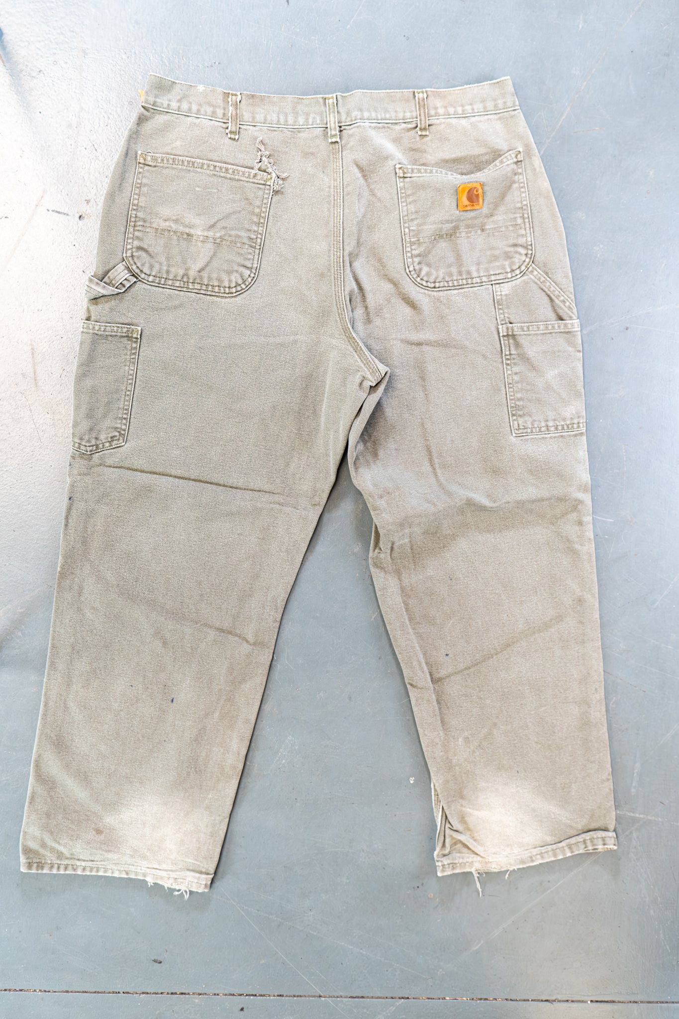 True Vintage Carhartt Carpenter Trousers – Green, w35,L28 Regular (1990s)