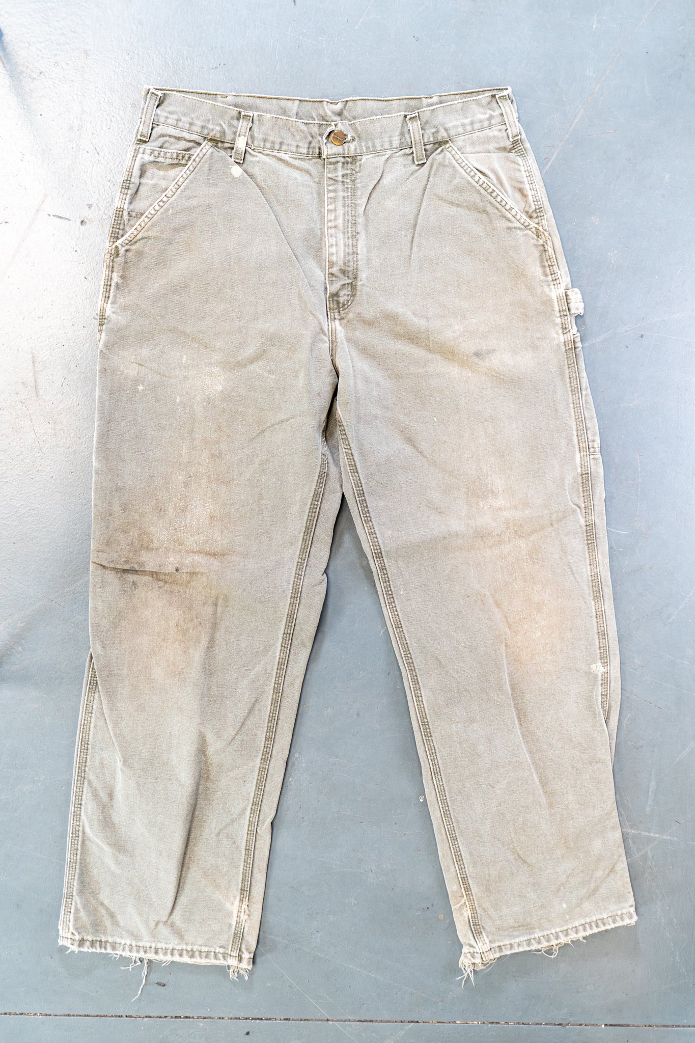 True Vintage Carhartt Carpenter Trousers – Green, w34,L31 Regular (1990s)