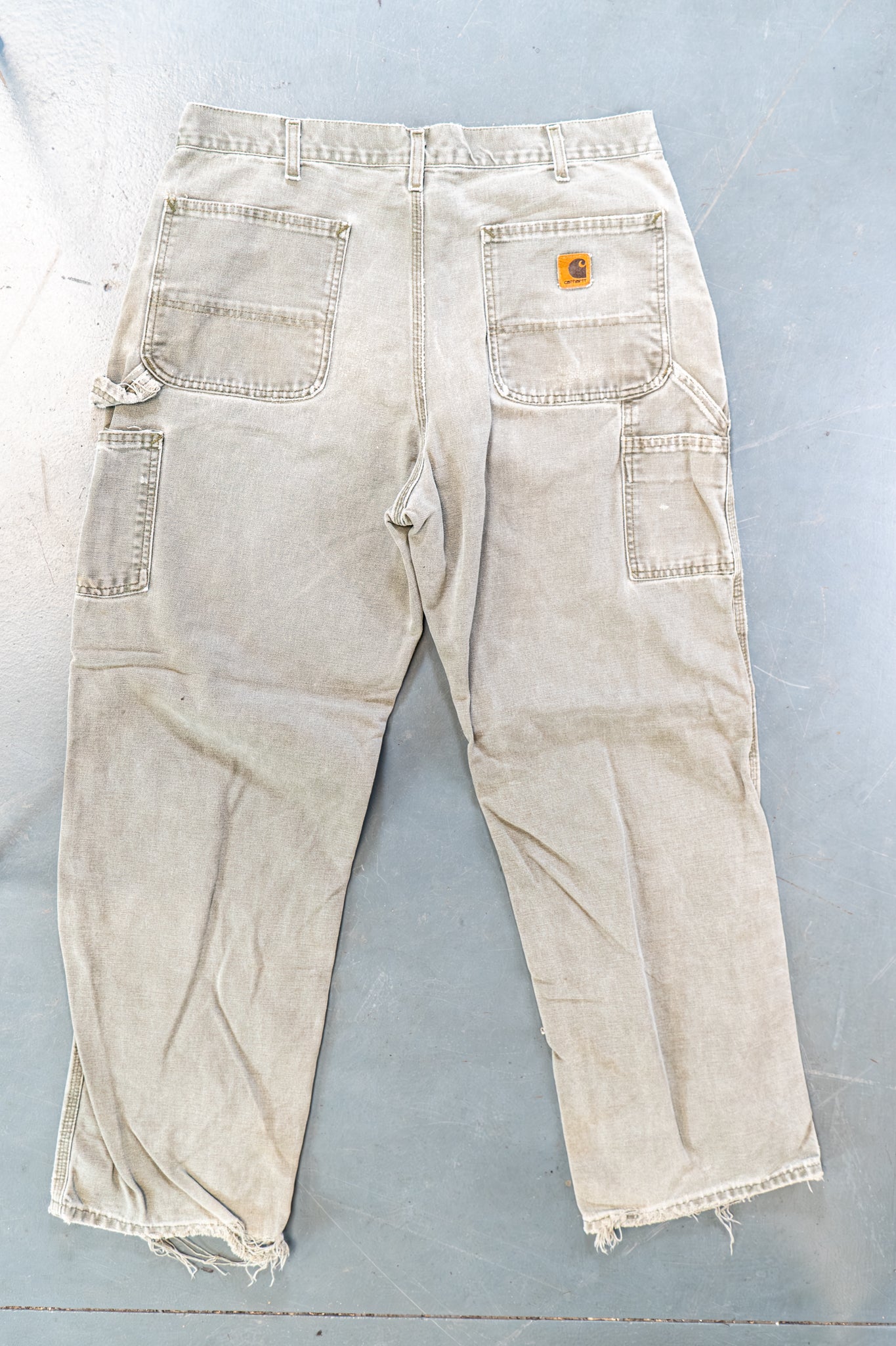 True Vintage Carhartt Carpenter Trousers – Green, w34,L31 Regular (1990s)