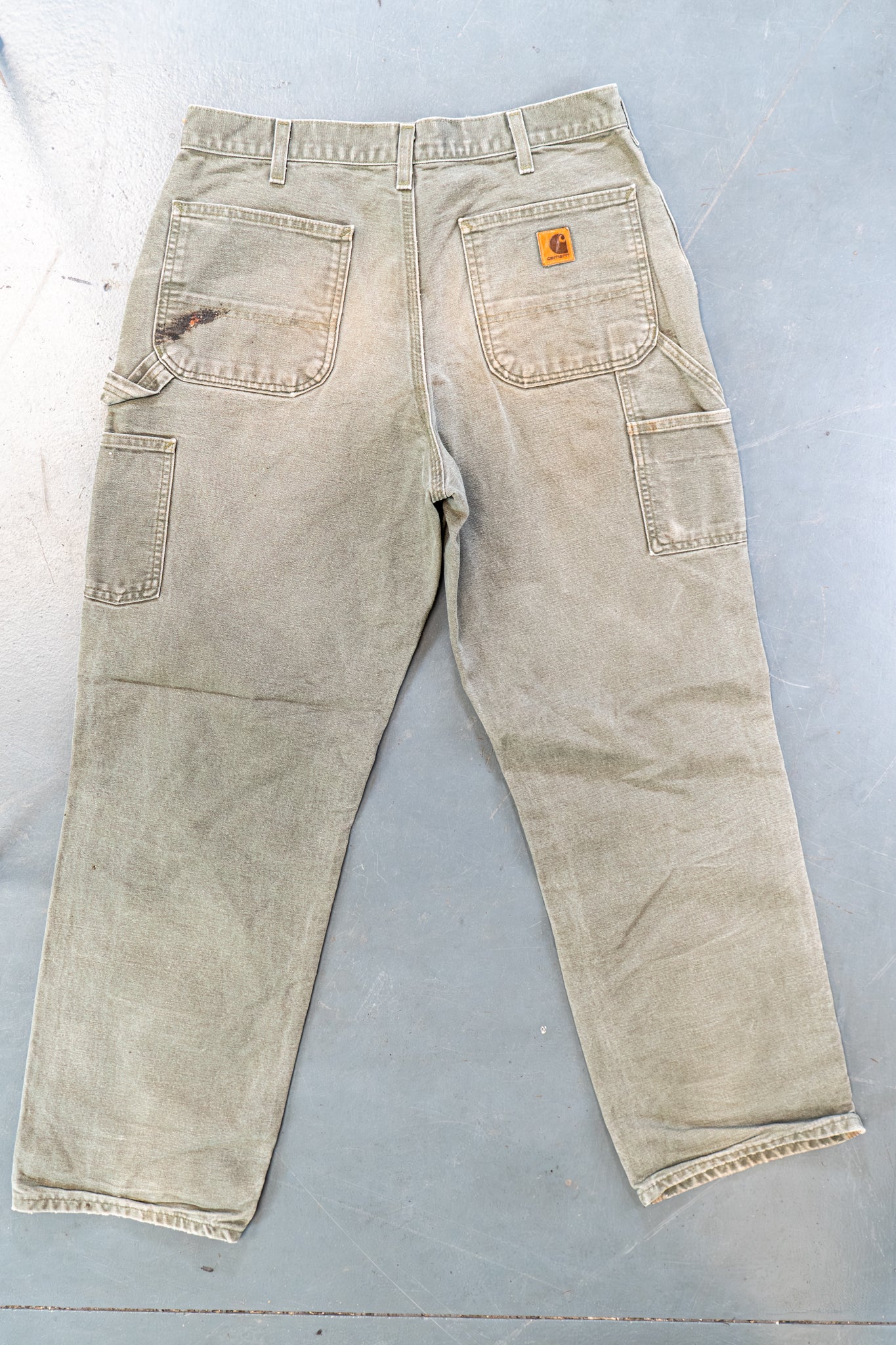 True Vintage Carhartt Carpenter Trousers – Green, w32,L31 Regular (1990s)