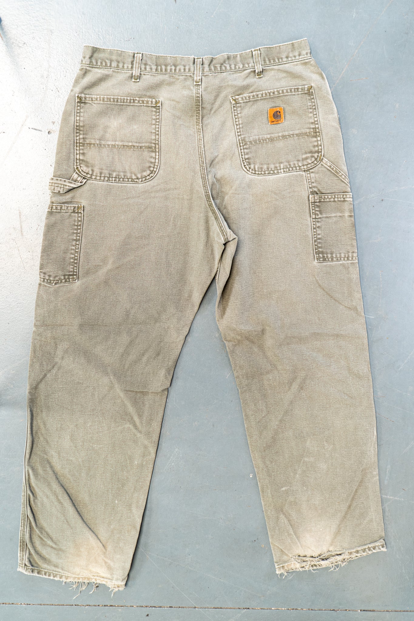 True Vintage Carhartt Carpenter Trousers – Green, w36,L31 Regular (1990s)