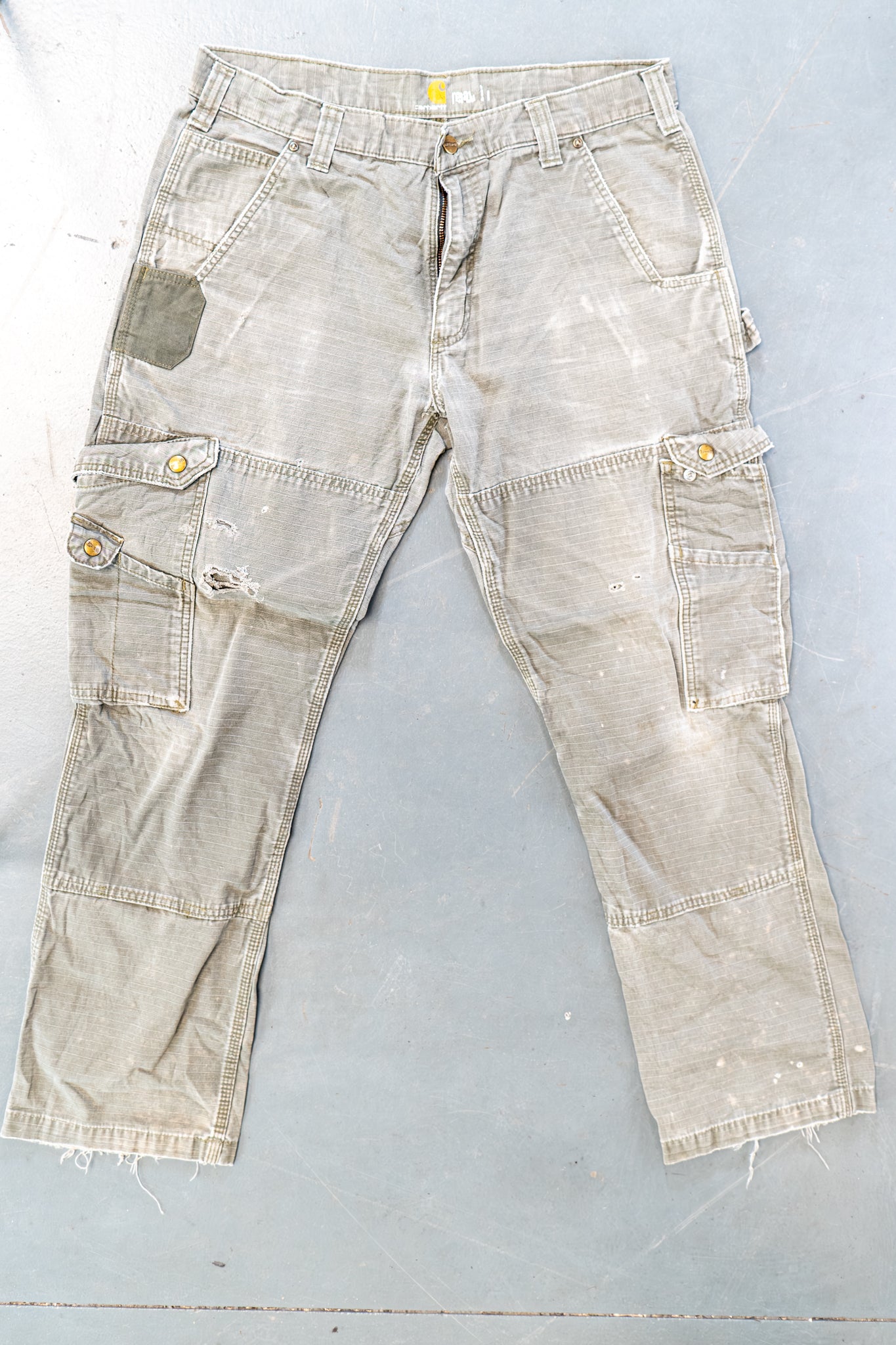 True Vintage Carhartt Carpenter Trousers – Green, w34,L30 Regular (1990s)