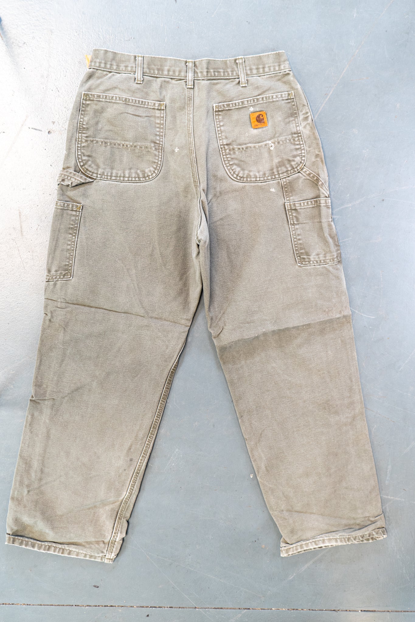 True Vintage Carhartt Carpenter Trousers – Green, w31,L30 Regular (1990s)