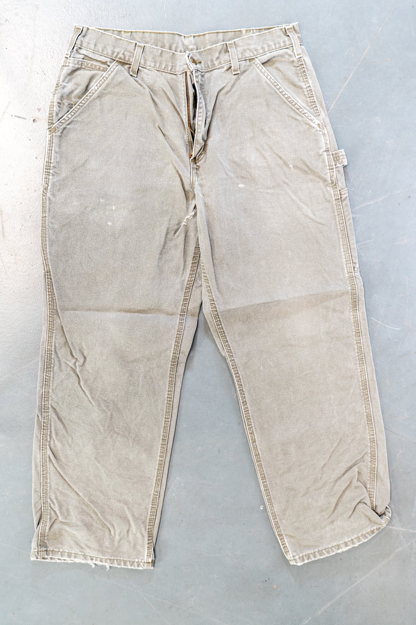 True Vintage Carhartt Carpenter Trousers – Green, w32,L28 Regular (1990s)
