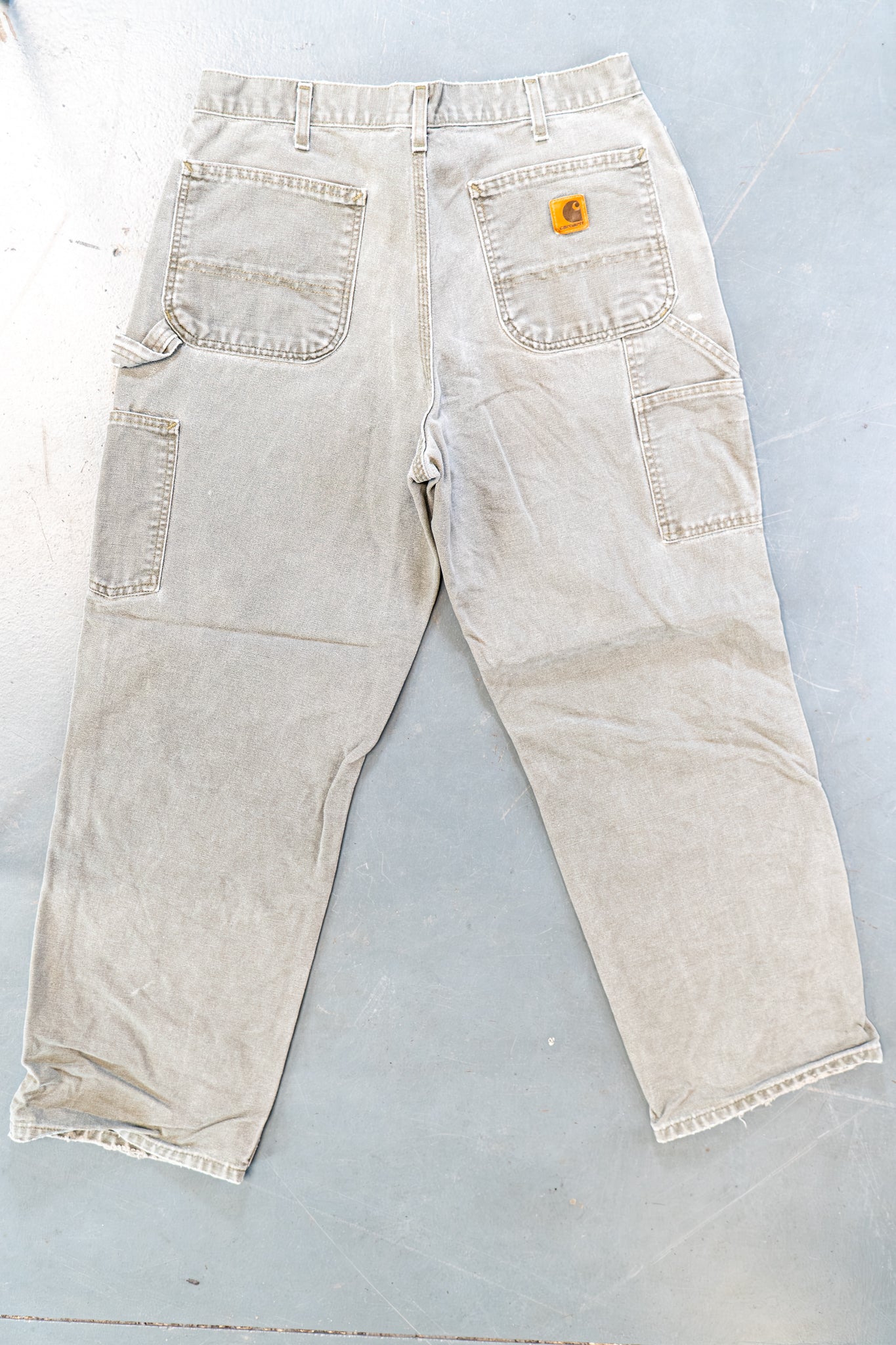 True Vintage Carhartt Carpenter Trousers – Green, w32,L28 Regular (1990s)