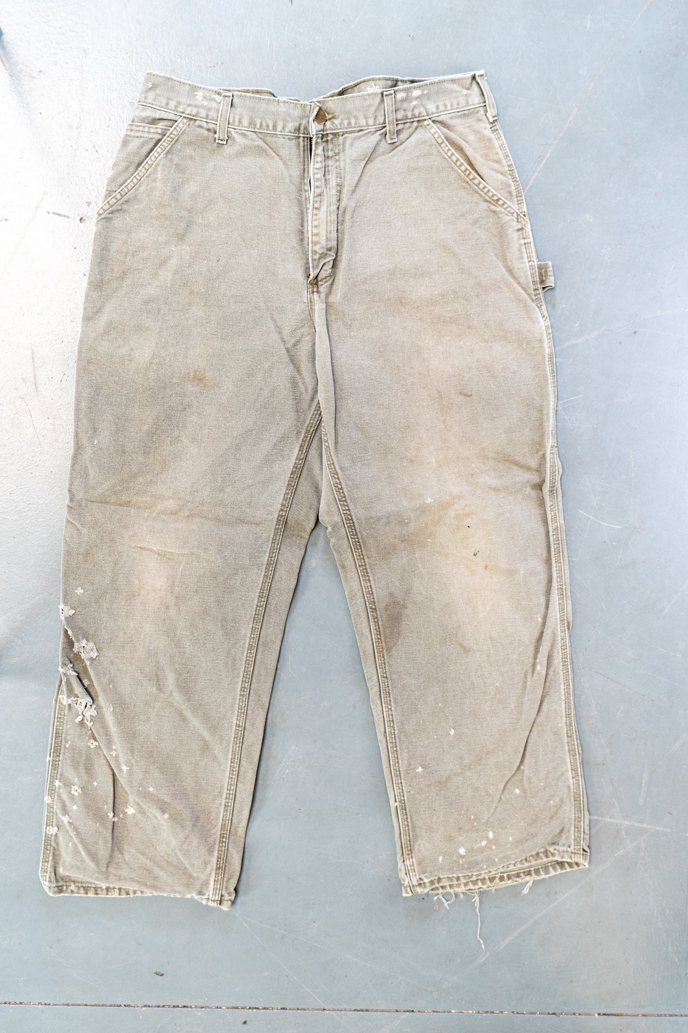 True Vintage Carhartt Carpenter Trousers – Green, w33,L29 Regular (1990s)