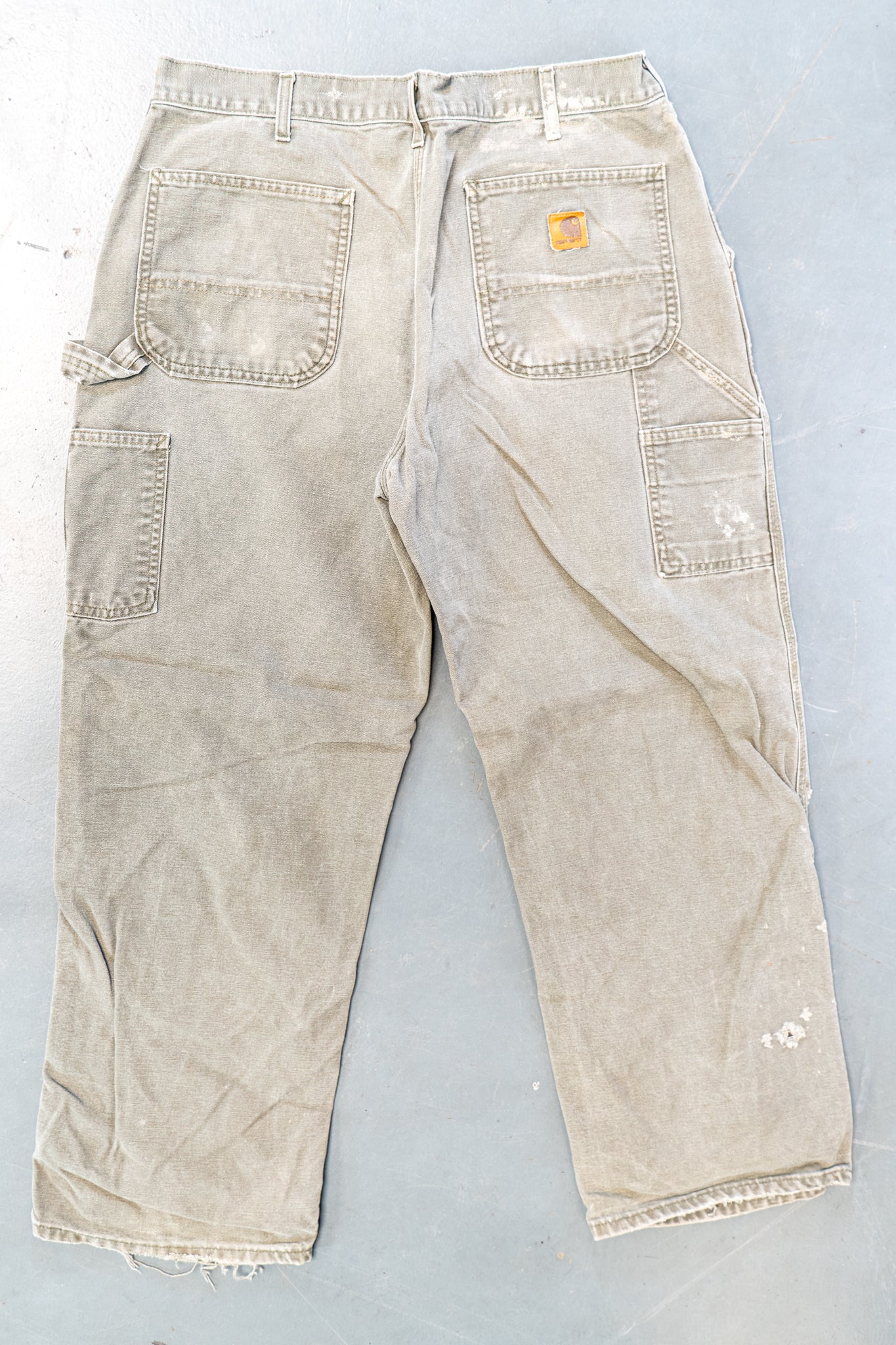 True Vintage Carhartt Carpenter Trousers – Green, w33,L29 Regular (1990s)