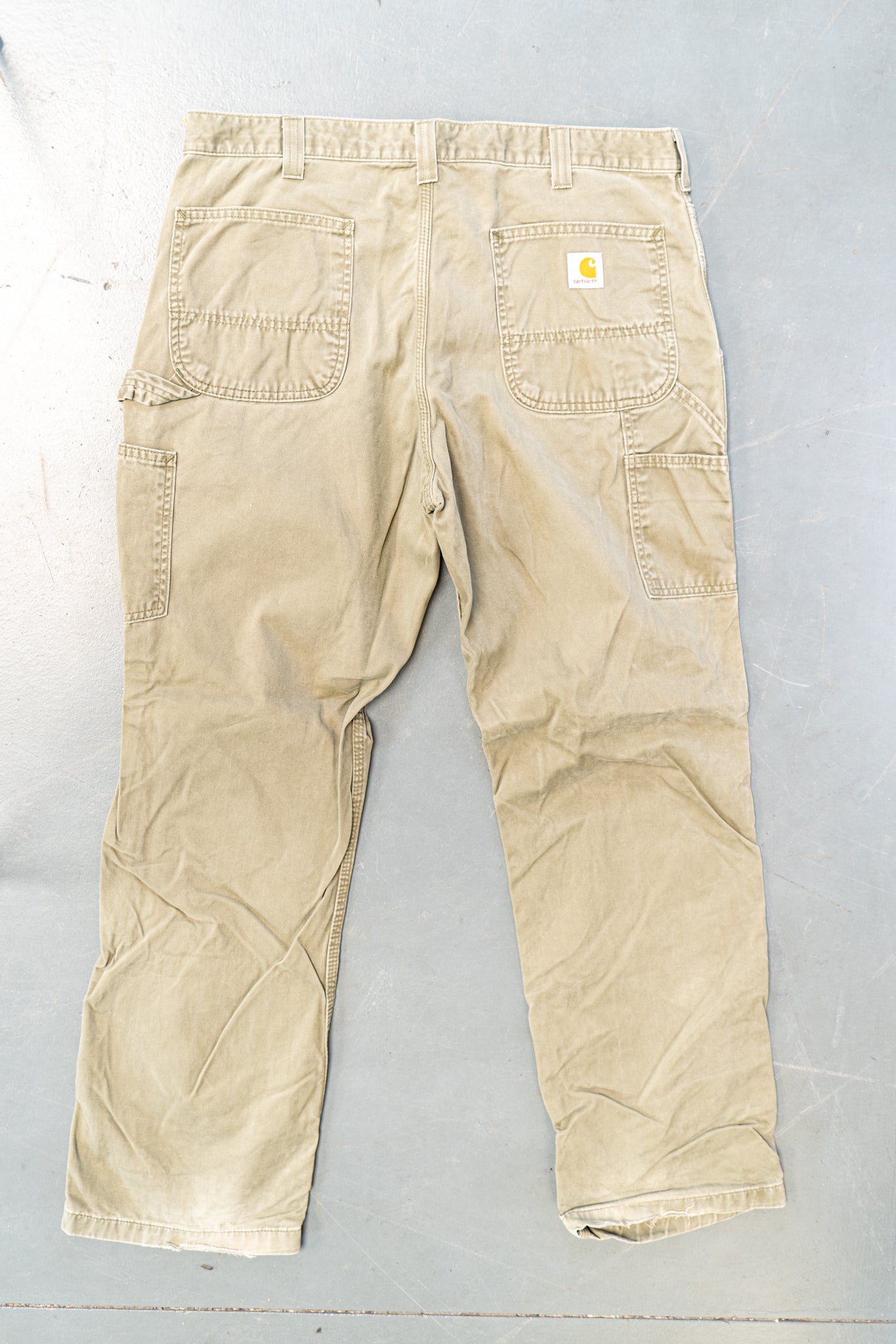 True Vintage Carhartt Carpenter Trousers – Green, w36,L31 Regular (1990s)
