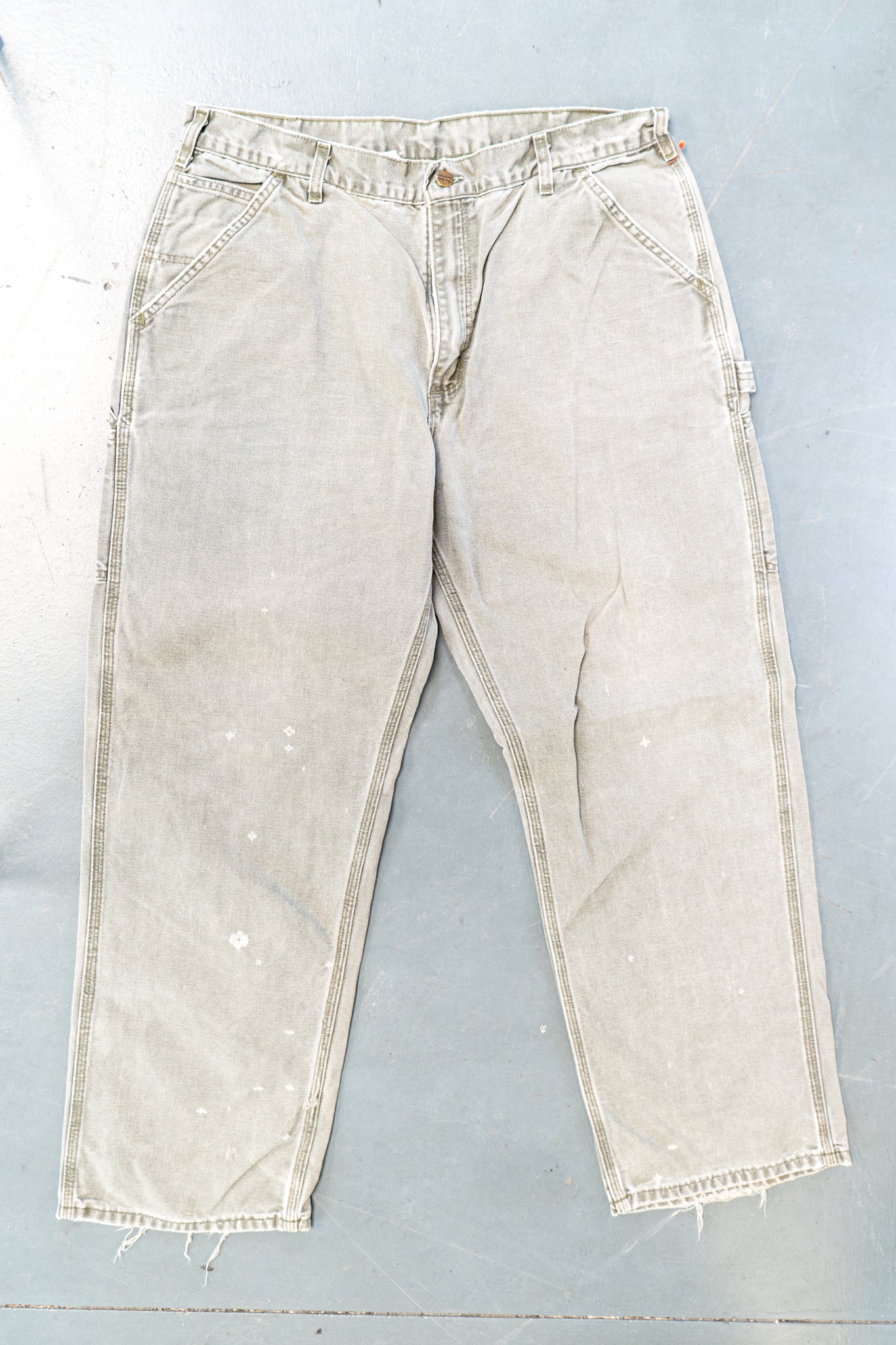 True Vintage Carhartt Carpenter Trousers – Green, w36,L30 Regular (1990s)