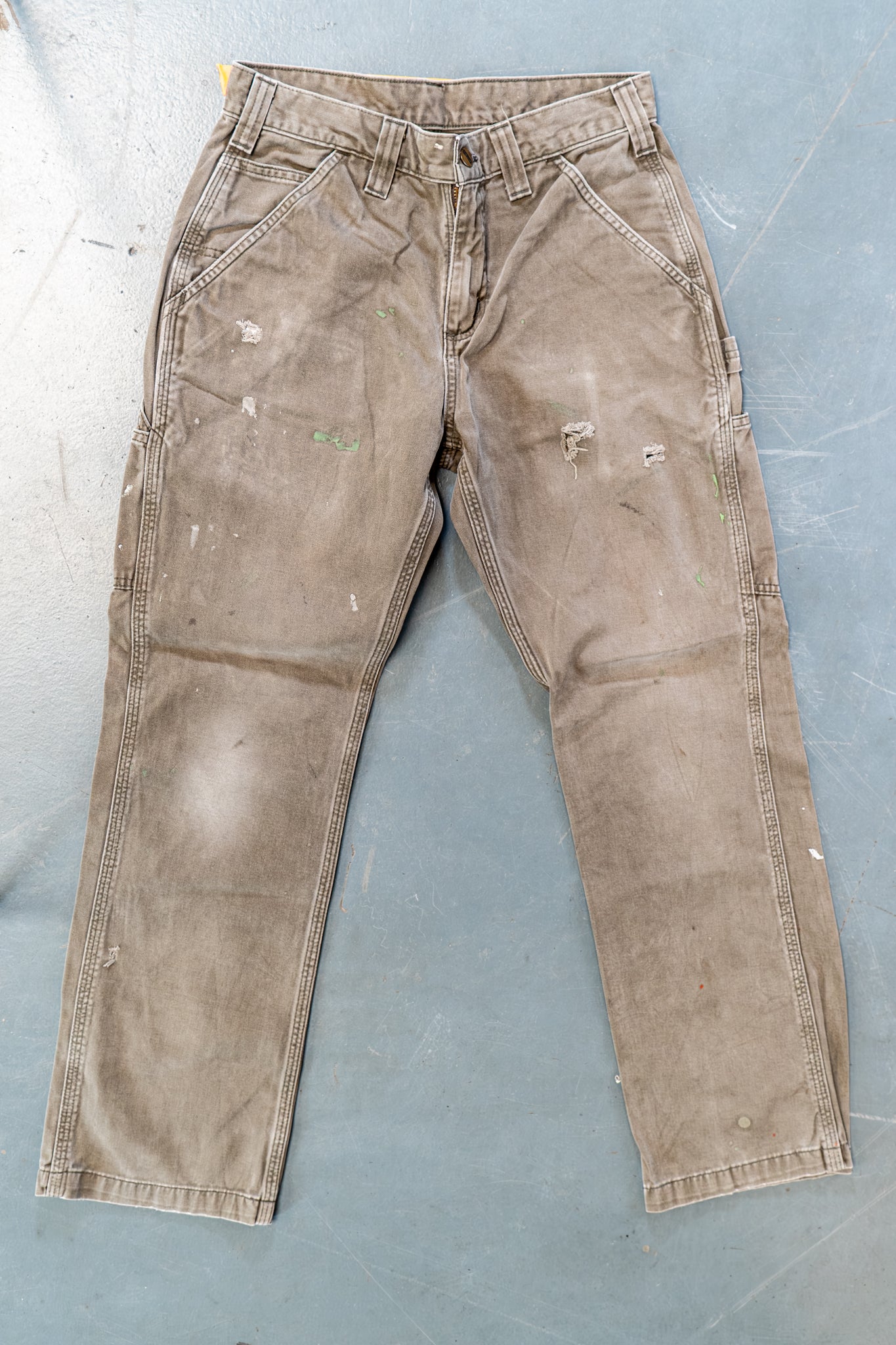 True Vintage Carhartt Carpenter Trousers – Green, w29,L29 Regular (1990s)