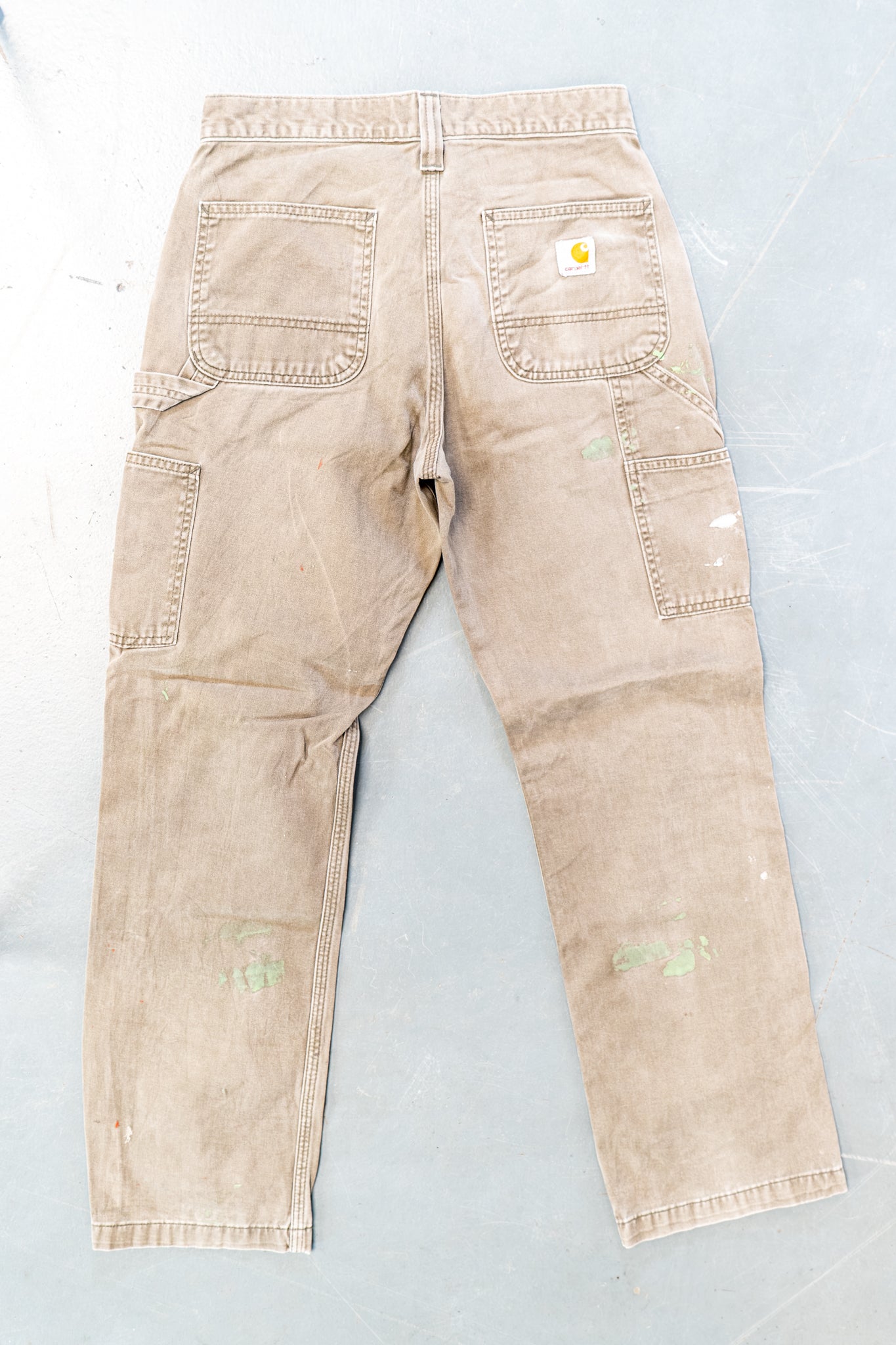 True Vintage Carhartt Carpenter Trousers – Green, w29,L29 Regular (1990s)