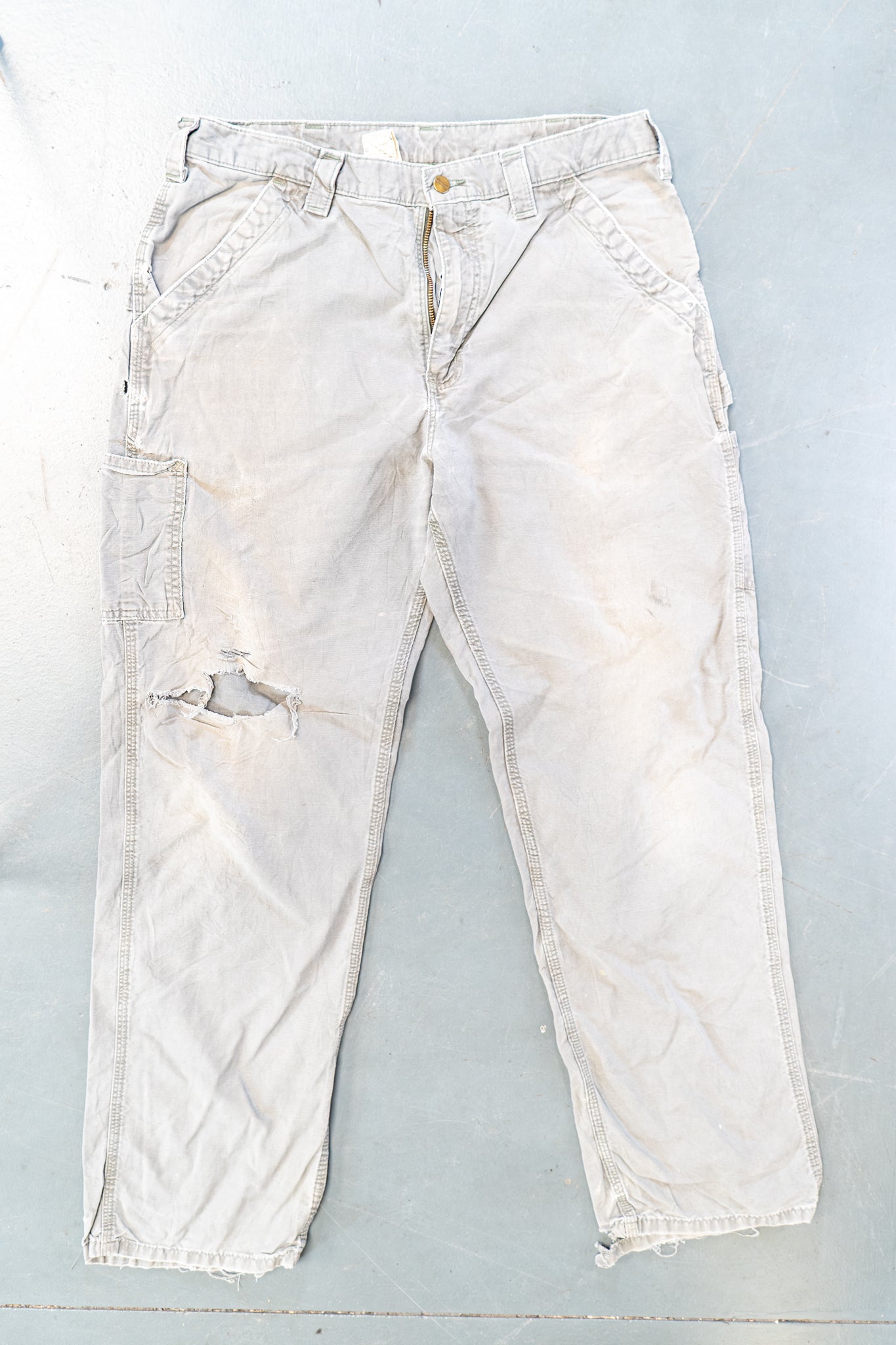 True Vintage Carhartt Carpenter Trousers – Green, w34,L32 Regular (1990s)