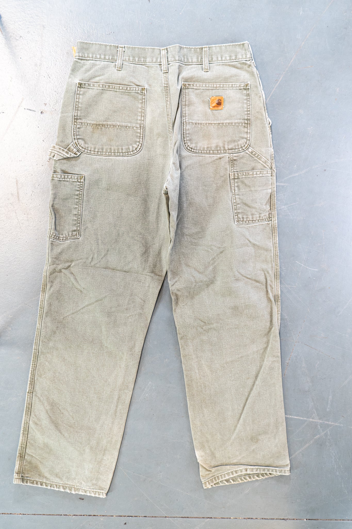 True Vintage Carhartt Carpenter Trousers – Green, w32,L32 Regular (1990s)