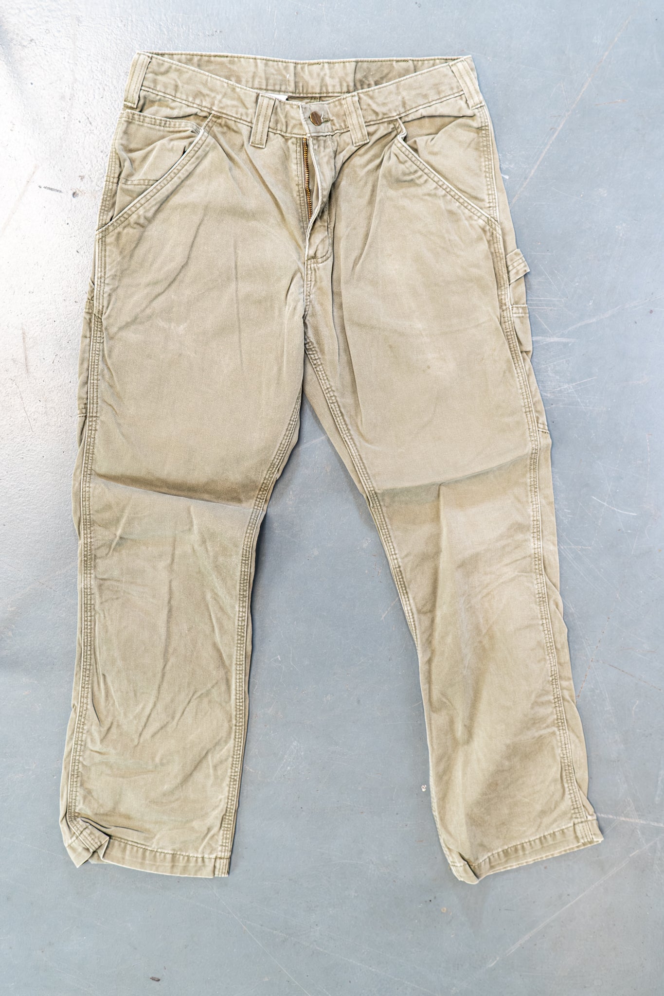 True Vintage Carhartt Carpenter Trousers – Green, w32,L28 Regular (1990s)