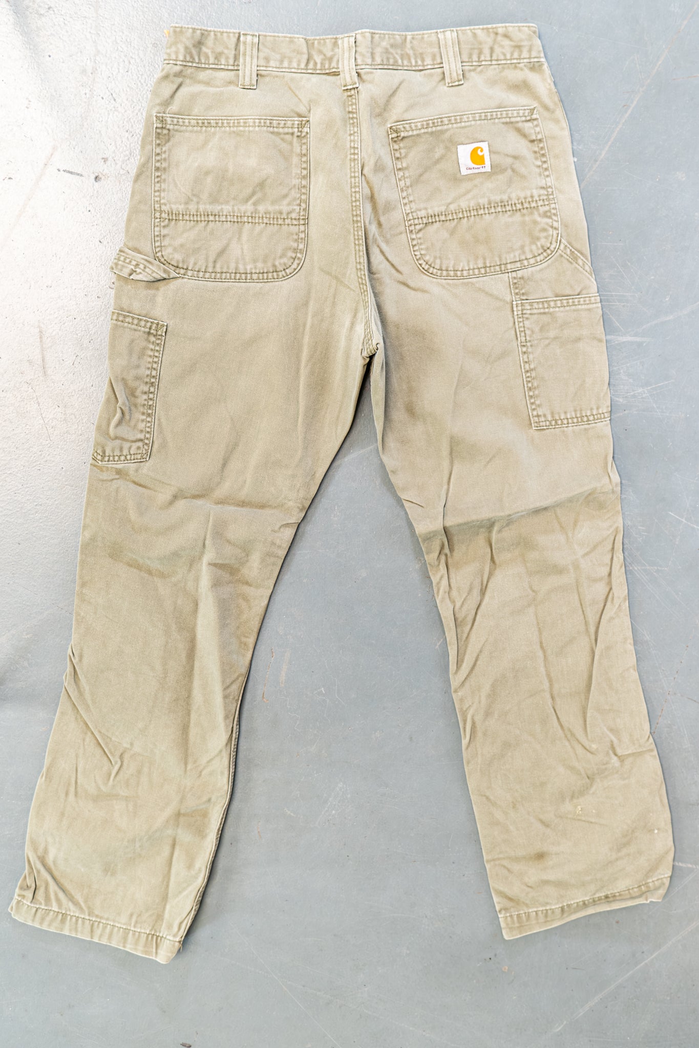 True Vintage Carhartt Carpenter Trousers – Green, w32,L28 Regular (1990s)