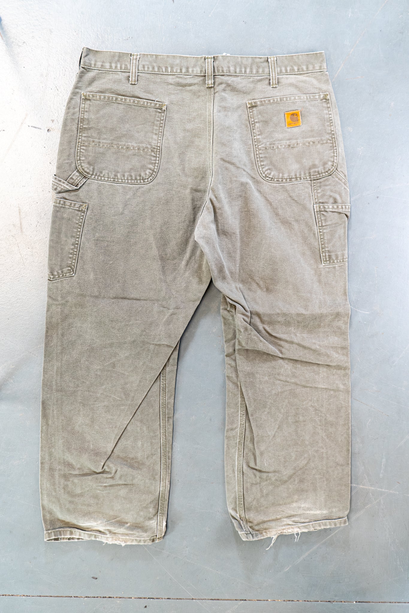 True Vintage Carhartt Carpenter Trousers – Green, w38,L28 Regular (1990s)