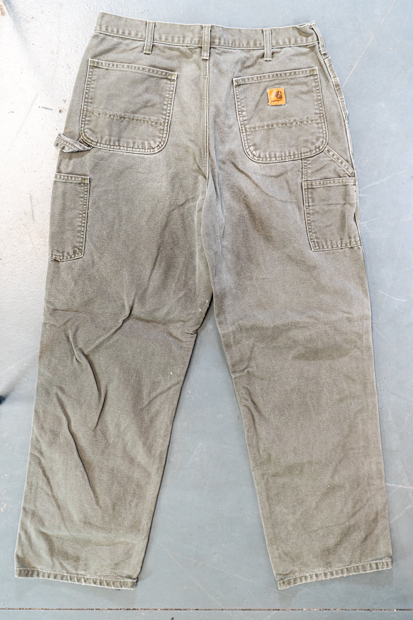 True Vintage Carhartt Carpenter Trousers – Green, w34,L32 Regular (1990s)