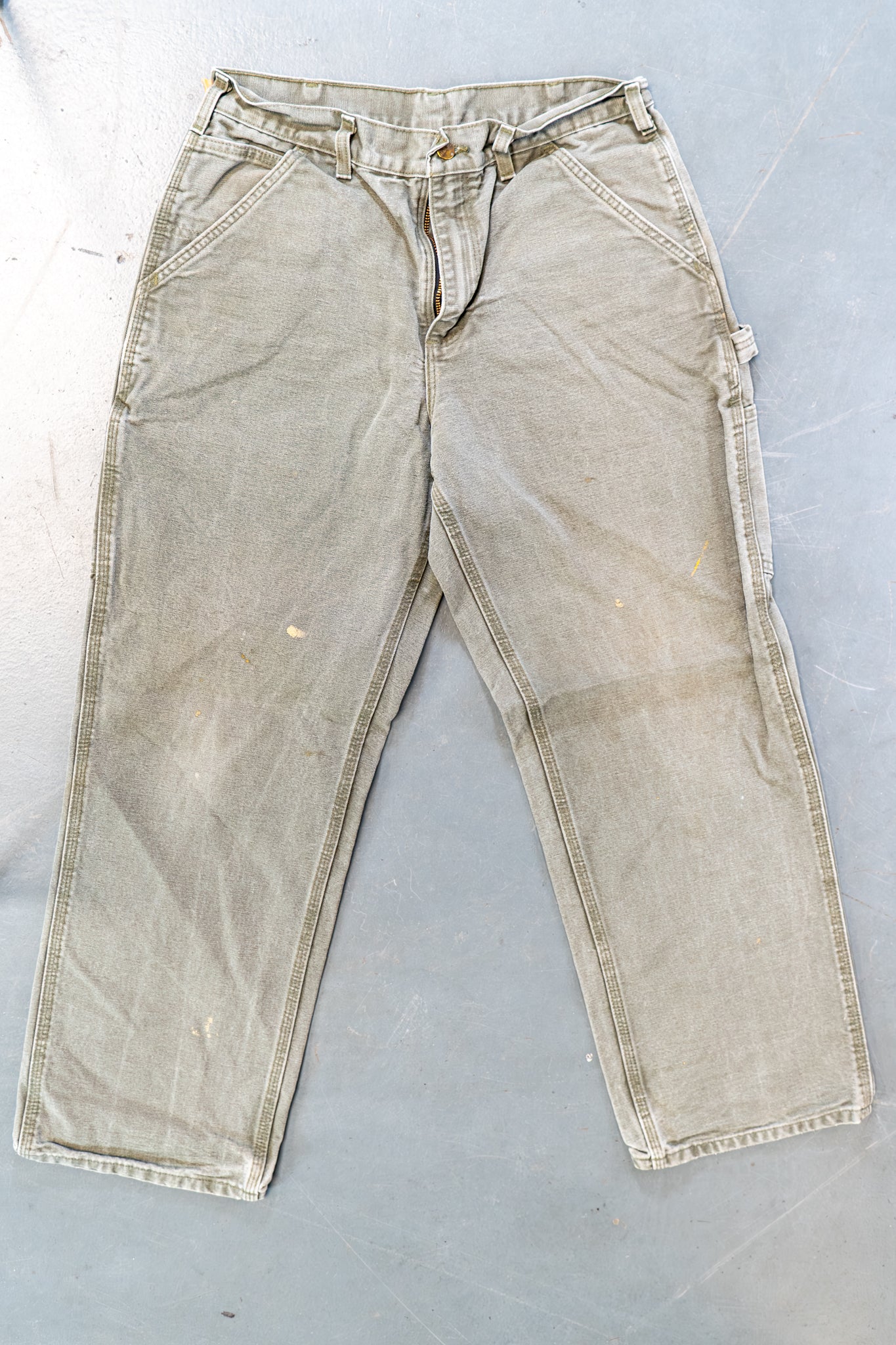 True Vintage Carhartt Carpenter Trousers – Green, w29,L28 Regular (1990s)