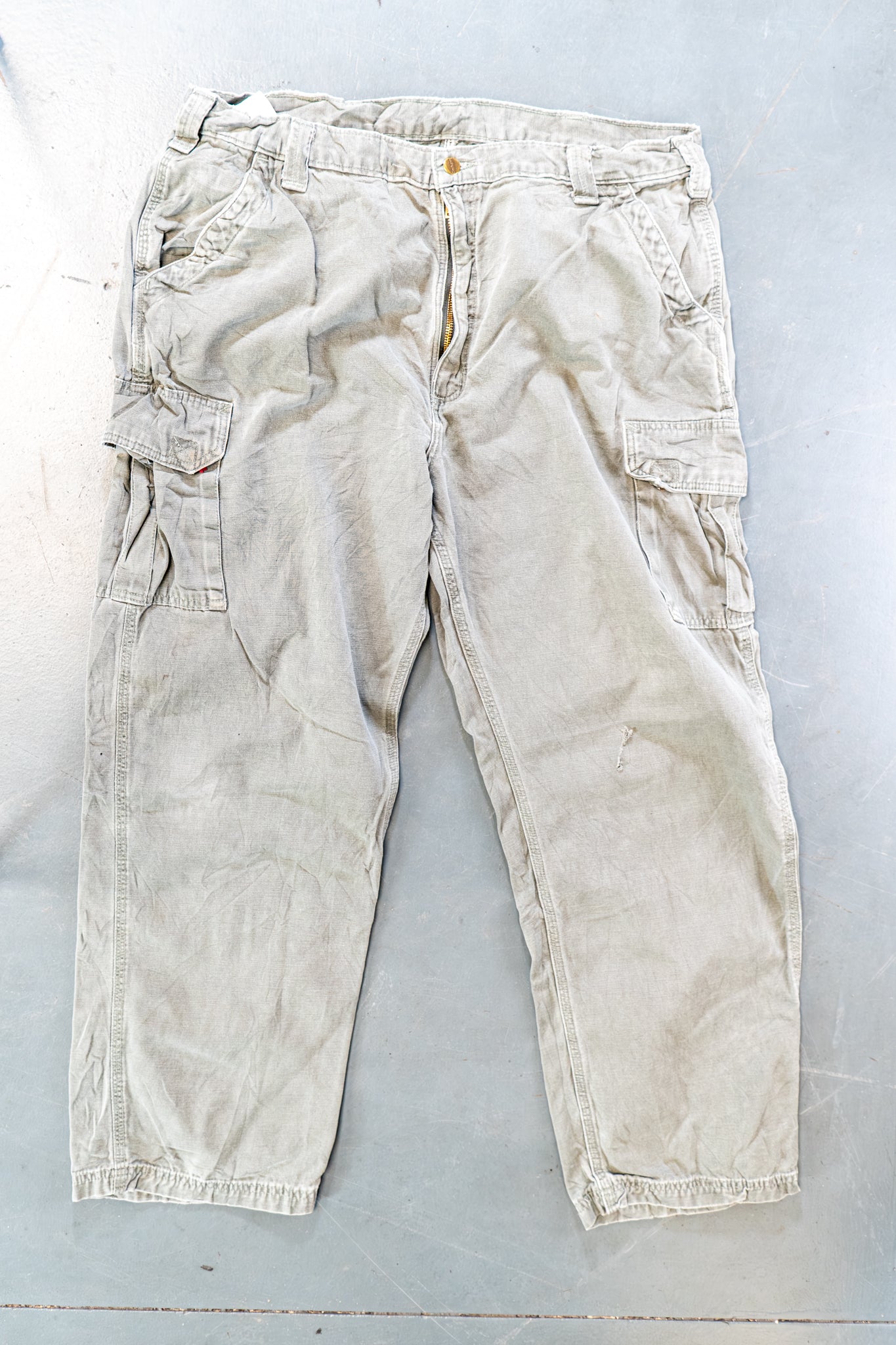 True Vintage Carhartt Carpenter Trousers – Green, w38,L30 Regular (1990s)