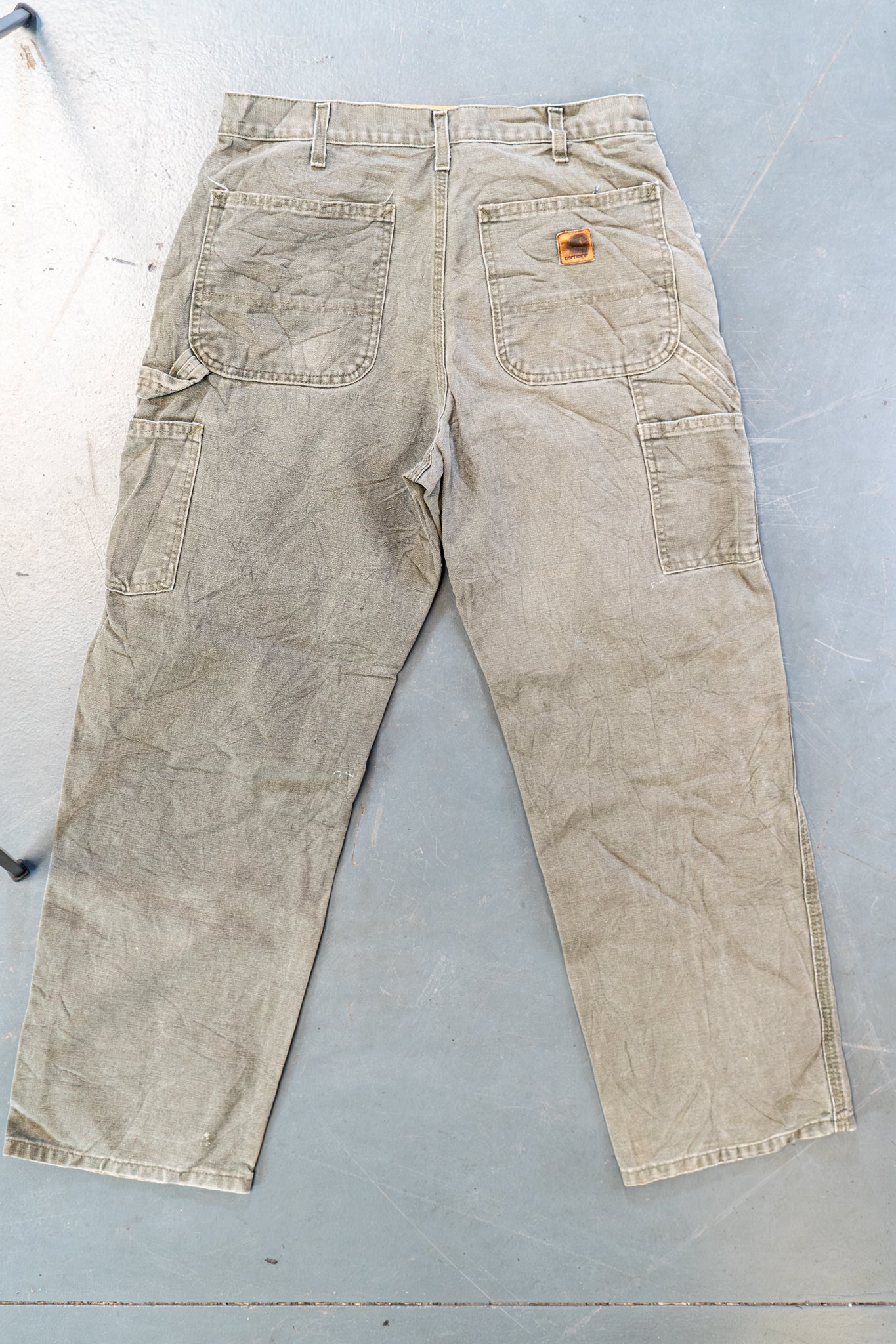 True Vintage Carhartt Carpenter Trousers – Green, w32,L30 Regular (1990s)