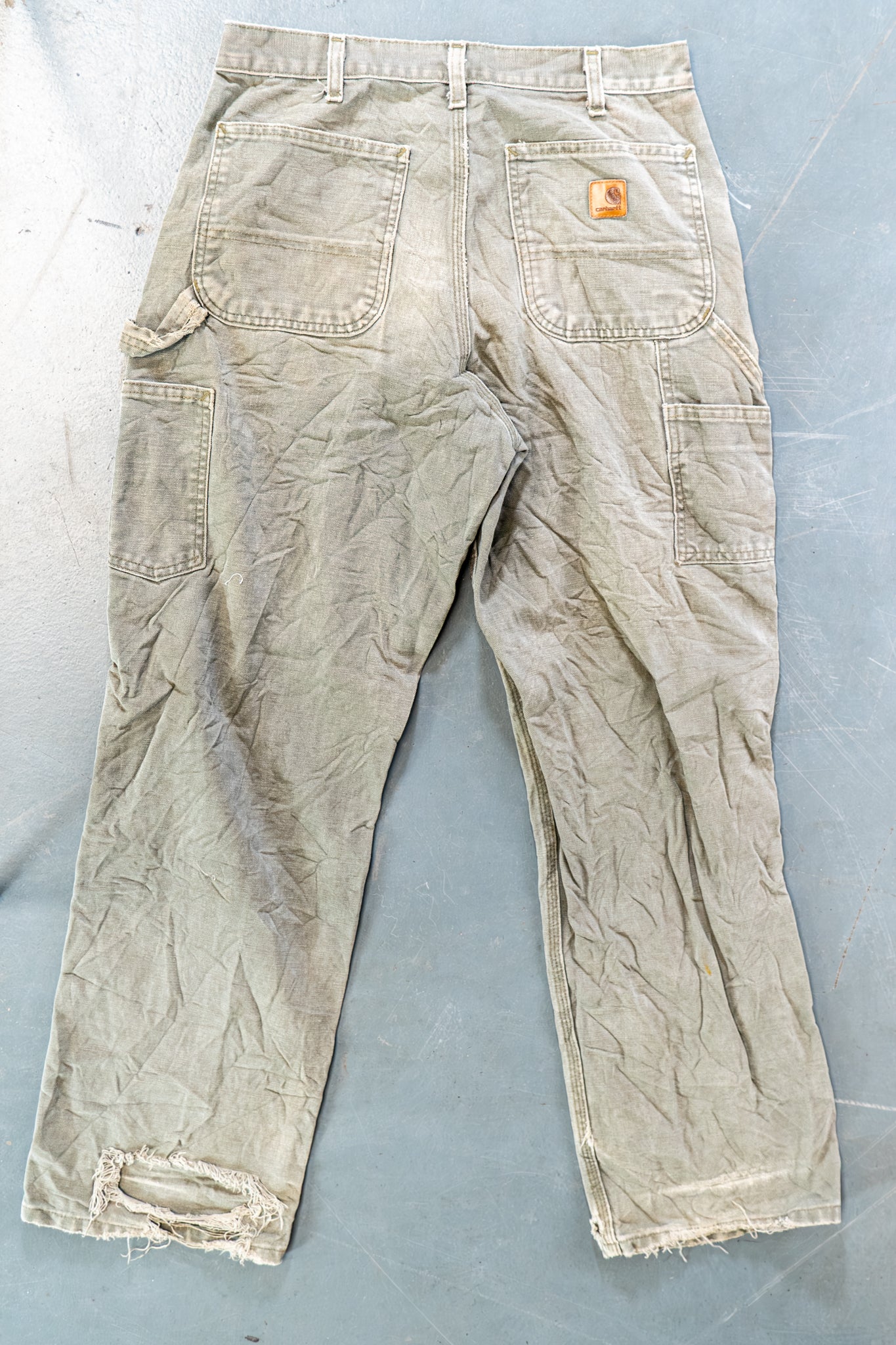 True Vintage Carhartt Carpenter Trousers – Green, w30,L30 Regular (1990s)