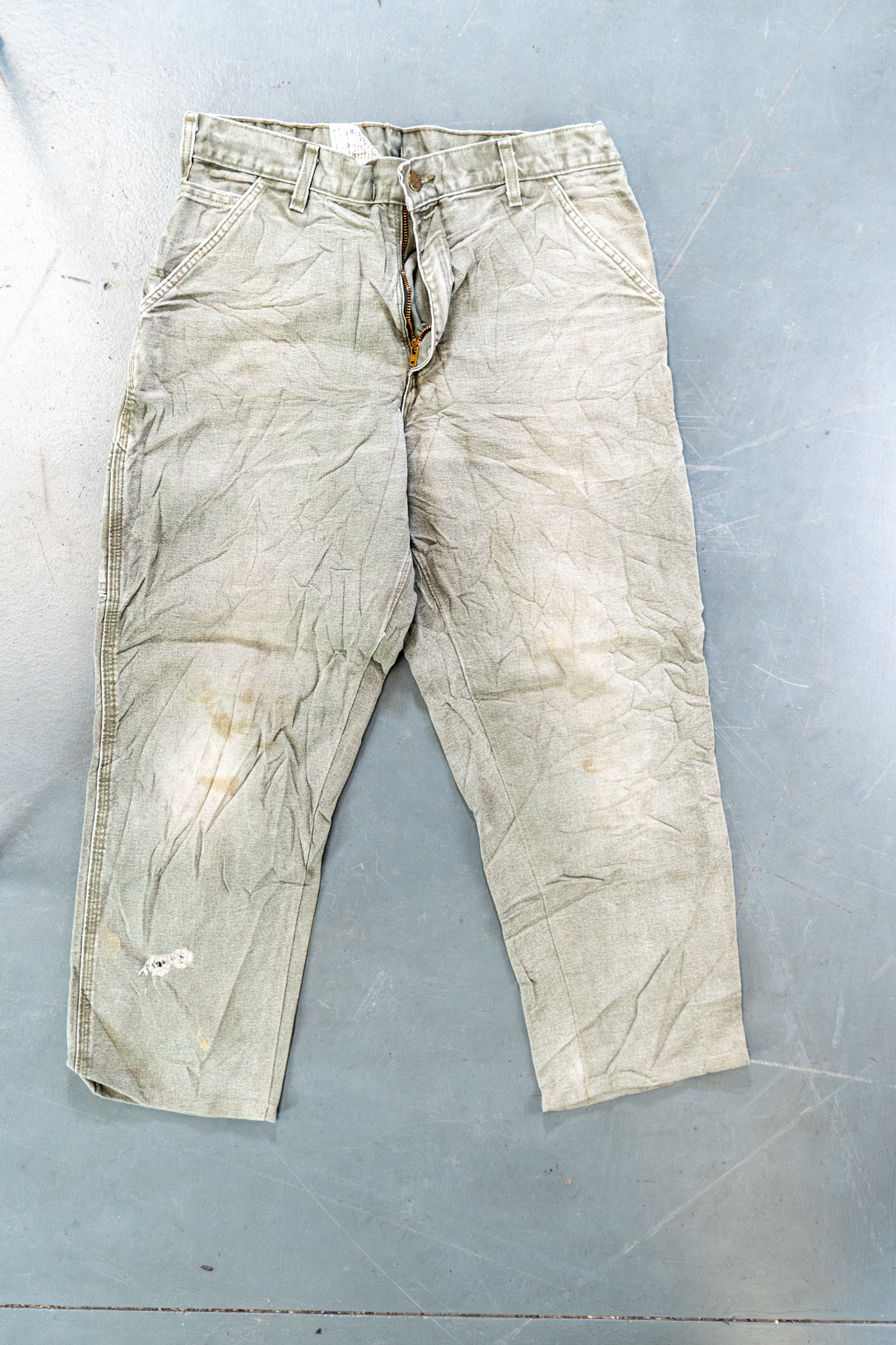 True Vintage Carhartt Carpenter Trousers – Green, w34,L26 Regular (1990s)