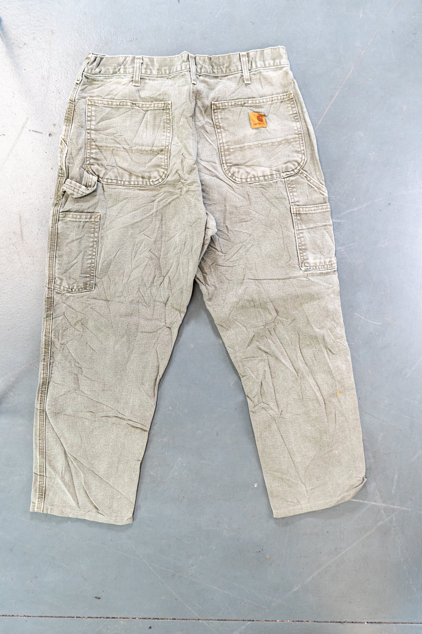True Vintage Carhartt Carpenter Trousers – Green, w34,L26 Regular (1990s)