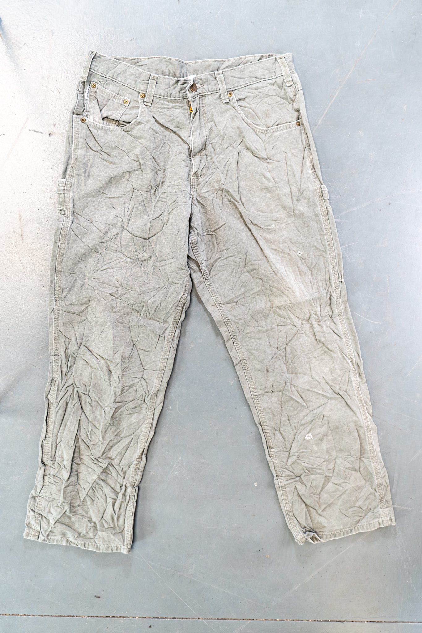 True Vintage Carhartt Carpenter Trousers – Green, w32,L28 Regular (1990s)